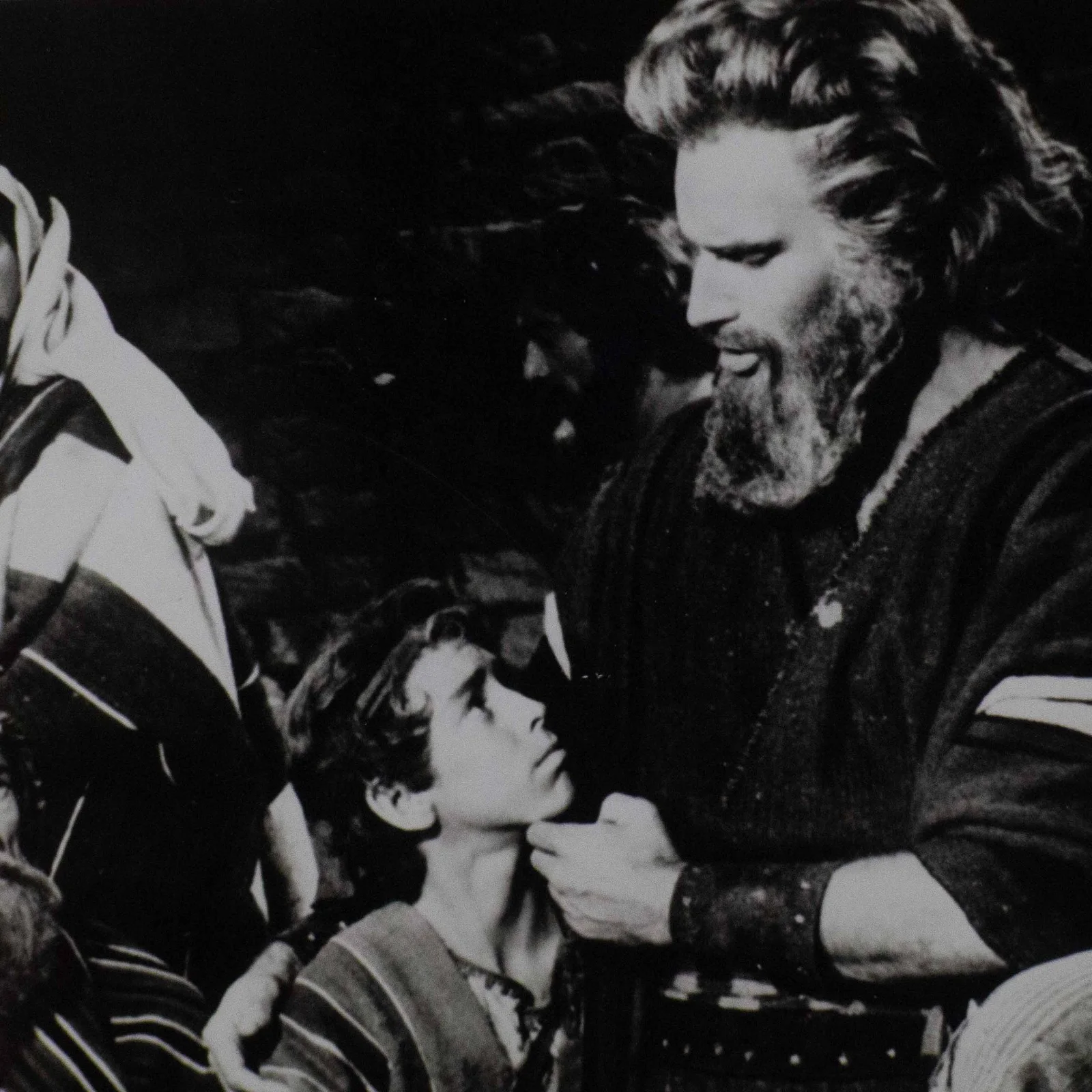 Charlton Heston 8x10 b&w 1956 still/press photo Ten Commandments group scene, image 2