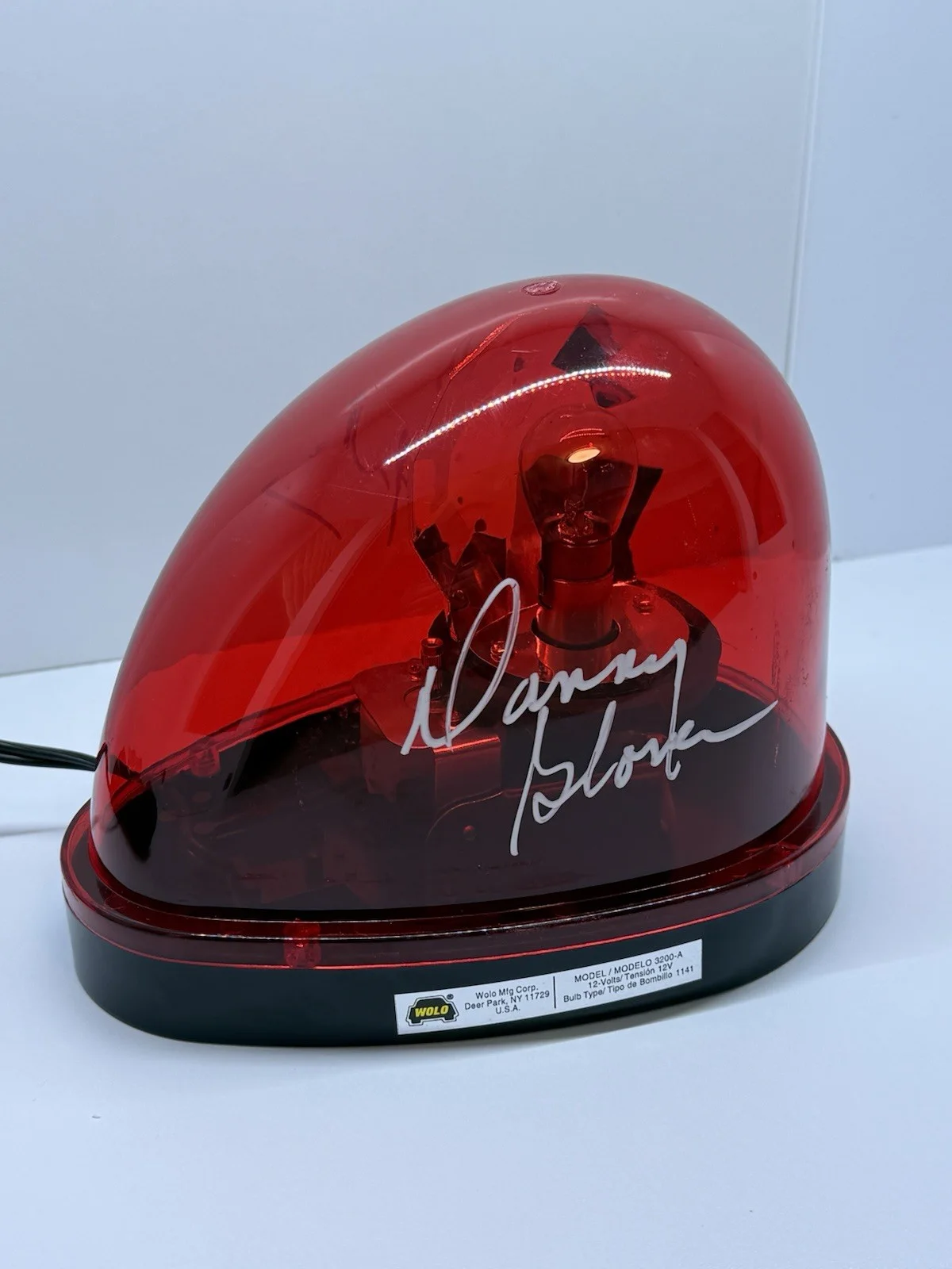 Mel Gibson, Danny Glover — Mel Gibson & Danny Glover Signed Lethal Weapon Authentic Police Siren CA COA, image 3