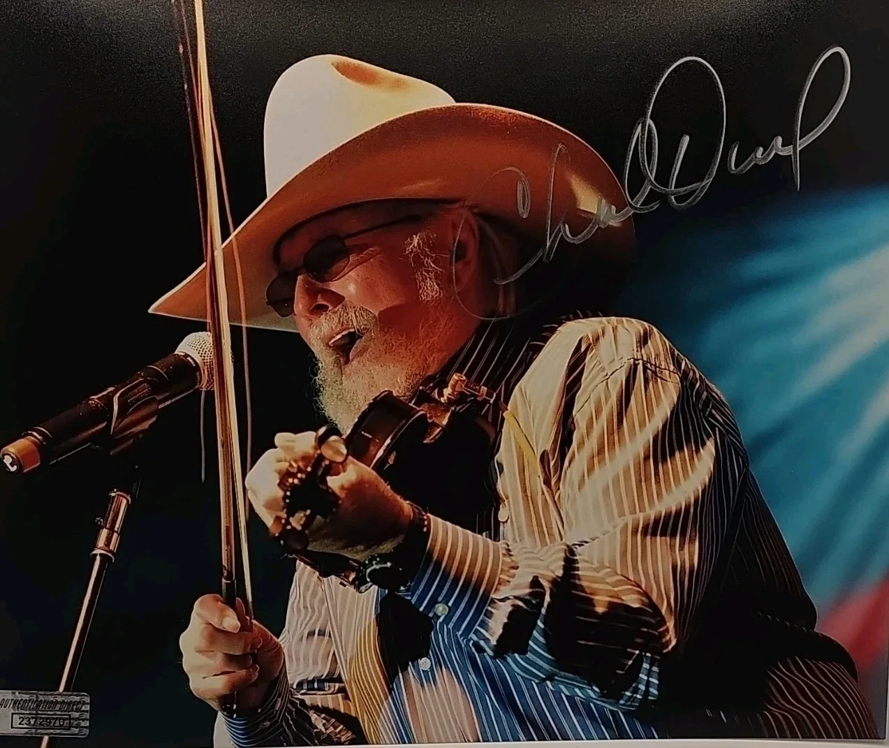 Charlie Daniels Autographed Country Music Photo Authentication Direct Signed, изображение 4