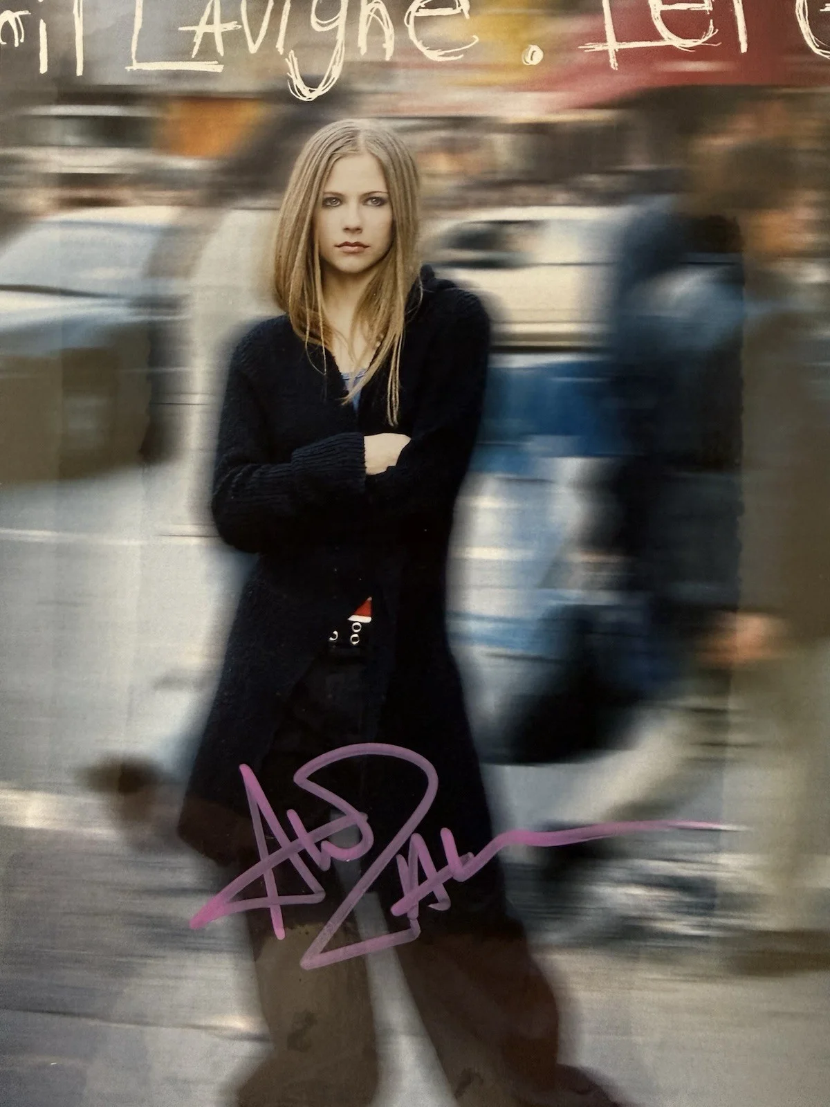 Avril Ramona Lavigne Hand Signed Autographed LP Record JSA COA, image 4