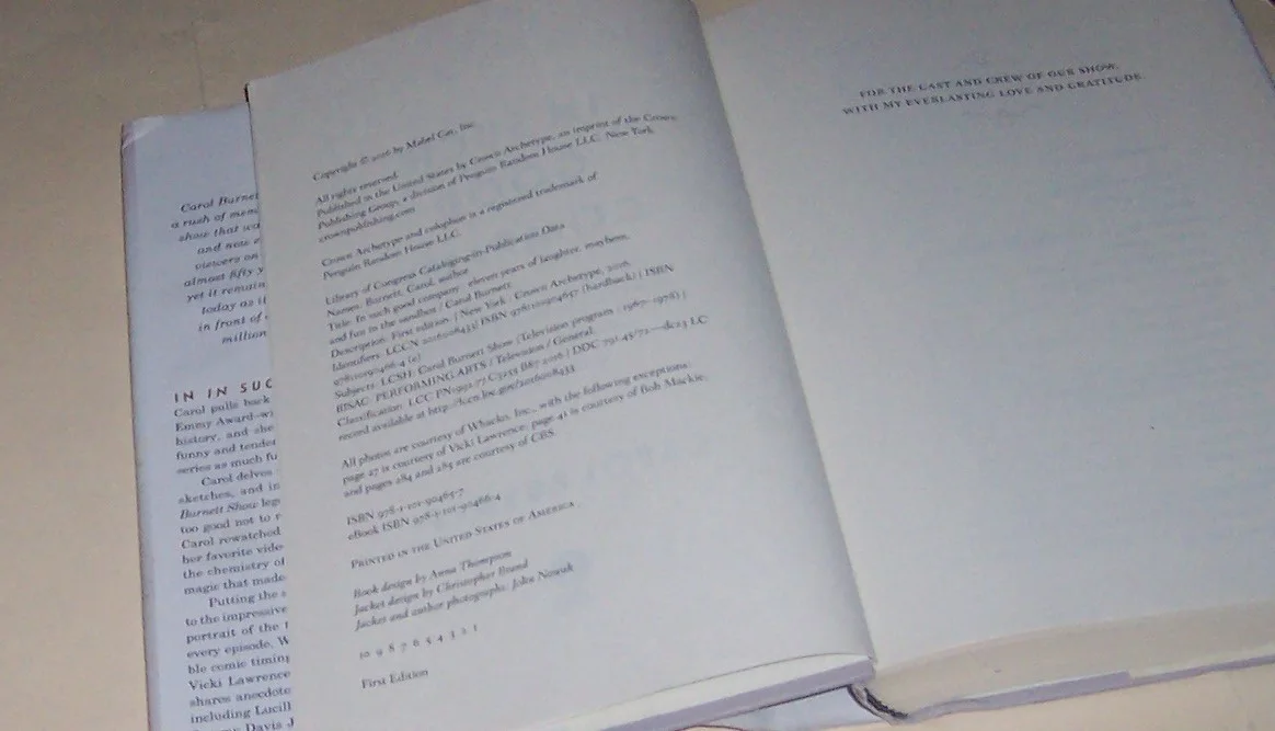 IN SUCH GOOD COMPANY BOOK FIRST EDITION signed autographed CAROL BURNETT, изображение 2