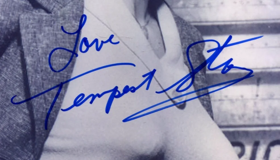 Beautiful Signed Portrait TEMPEST STORM Autographed Photo AUTHENTIC, image 2