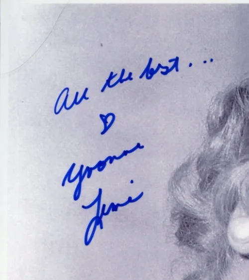 Beautiful Signed Portrait YVONNE LIME Autographed Photo AUTHENTIC, image 2