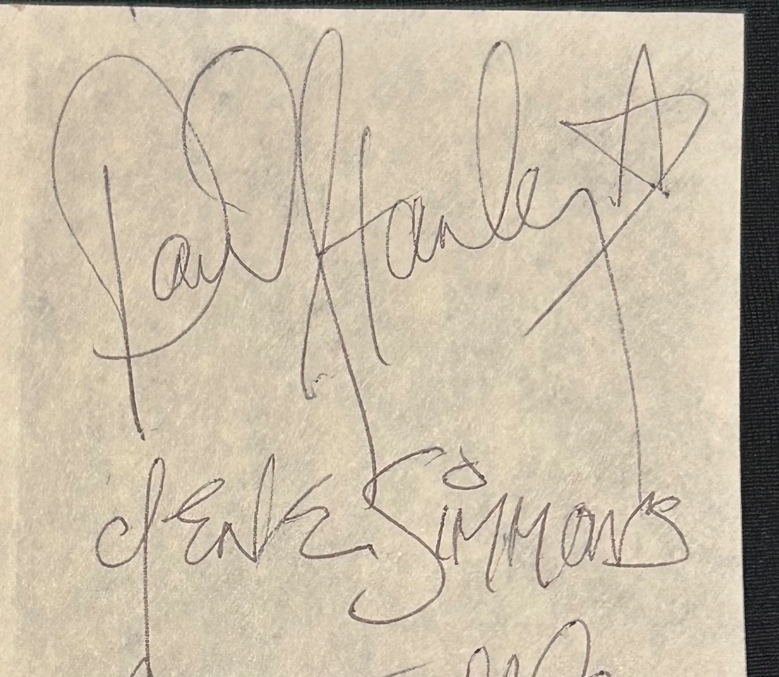Kiss Band Vintage Signed Cut Page Original 4 Simmons Criss Stanley Frehley, изображение 4