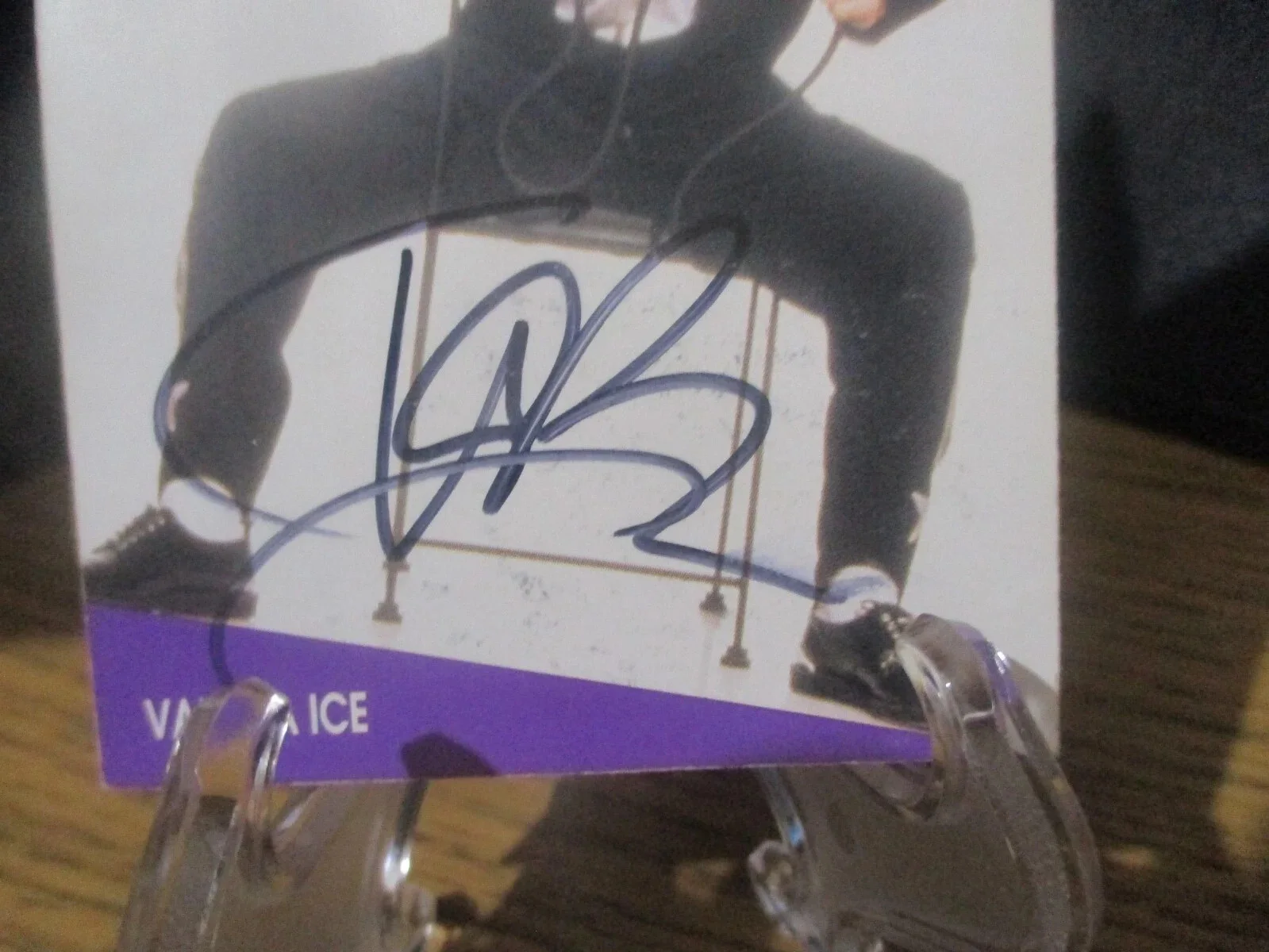 RAPPER VANILLA ICE AUTHENTIC SIGNED/AUTOGRAPHED YO! MTV RAPS CARD-ROB VAN WINKLE, image 2