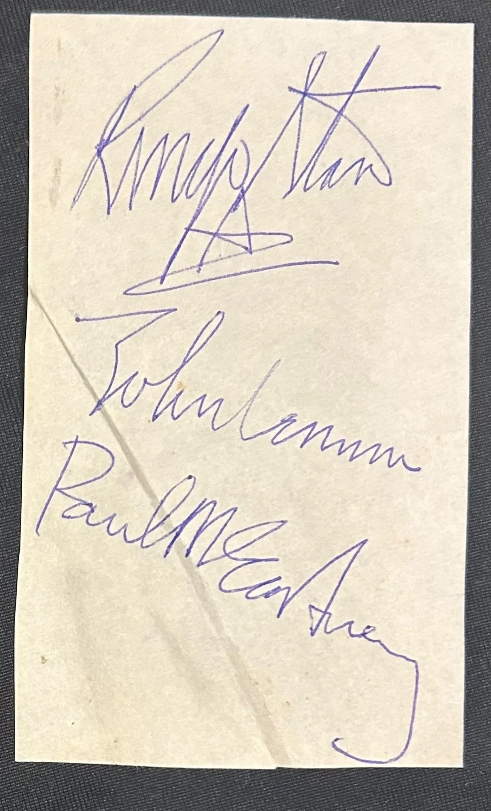 The Beatles Signed Cut Page in 1964 Paul McCartney John Lennon Starr Harrison, изображение 5