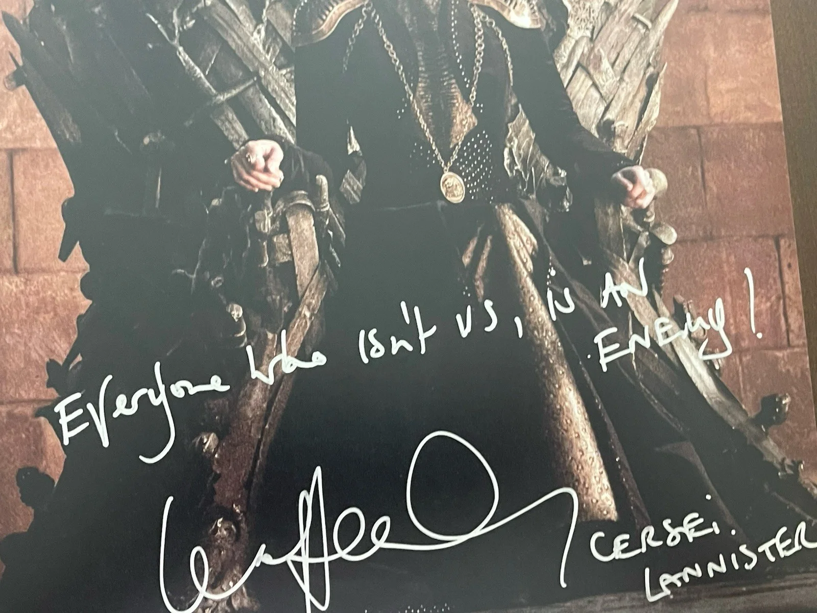 Lena Headey — Lena Headey Cersei Lannister Game of Thrones Signed Auto 11x14 PHOTO Beckett BAS, image 2