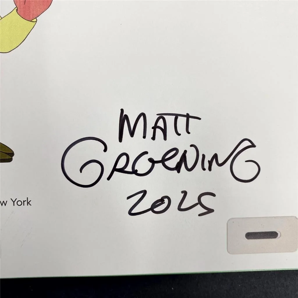 Libro autógrafo firmado por Matt Groening El arte de Futurama JSA, изображение 2