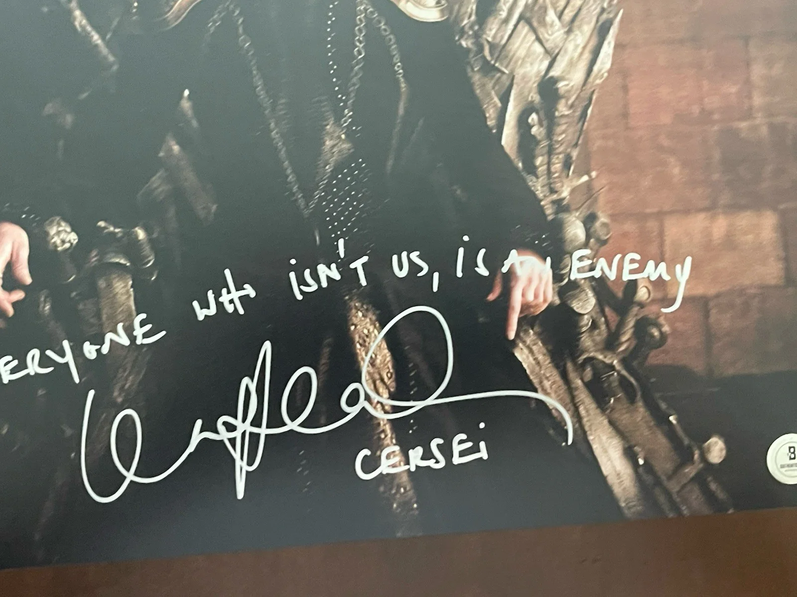 Lena Headey — Lena Headey Cersei Lannister Game of Thrones Signed Auto 11x14 PHOTO Beckett BAS, изображение 4