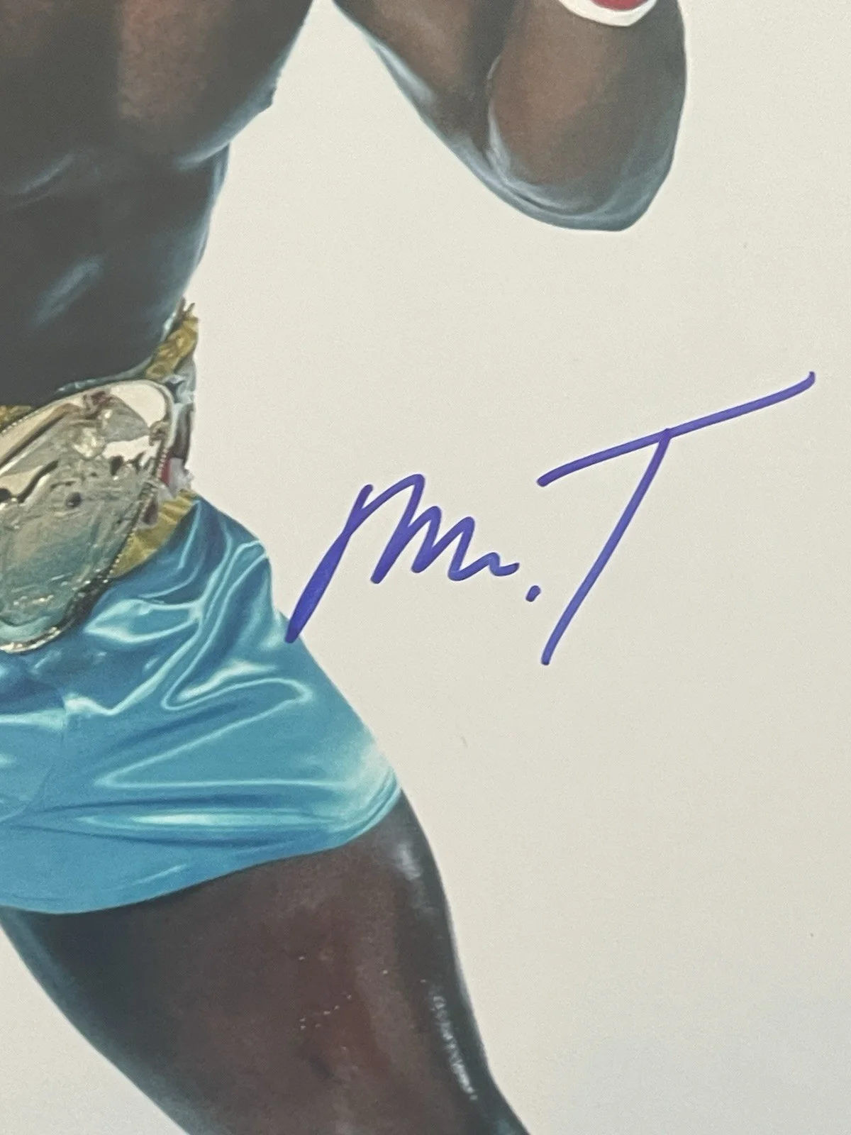 Mr T — Mr. T Hand Rocky Signed 11x14 Color Photo - Beckett (BAS) Certified (#457), изображение 2