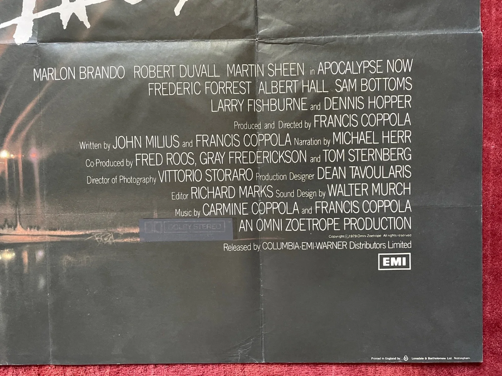 APOCALYPSE NOW (1979) Original UK Quad Vietnam War Movie Film Poster, изображение 5