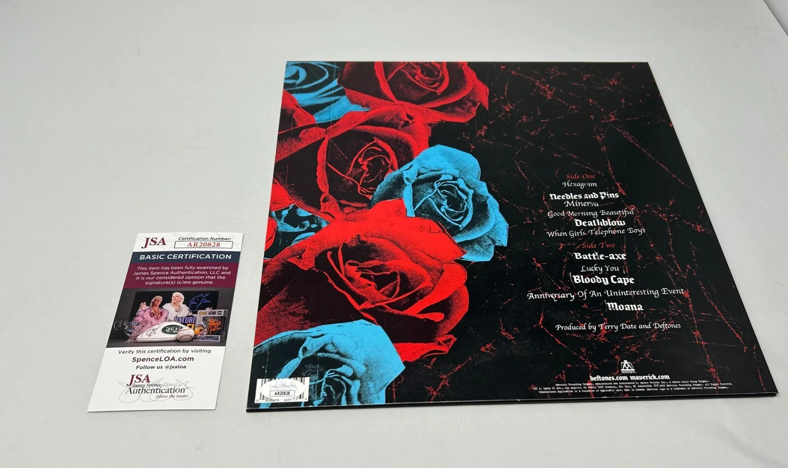 Chino Moreno signed Deftones Album JSA COA, image 3