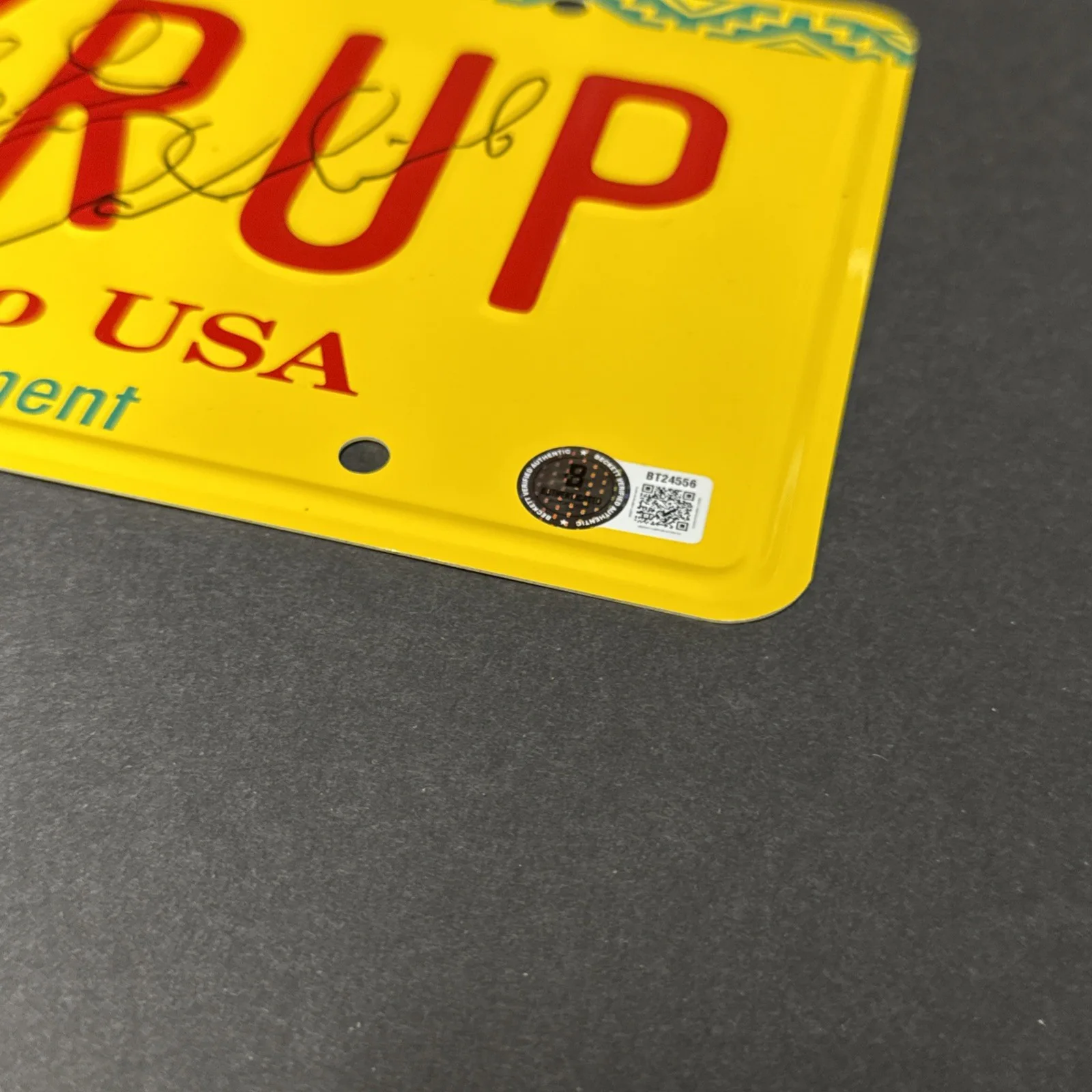 Bob Odenkirk Signed Better Call Saul License Plate Beckett BAS A, image 2