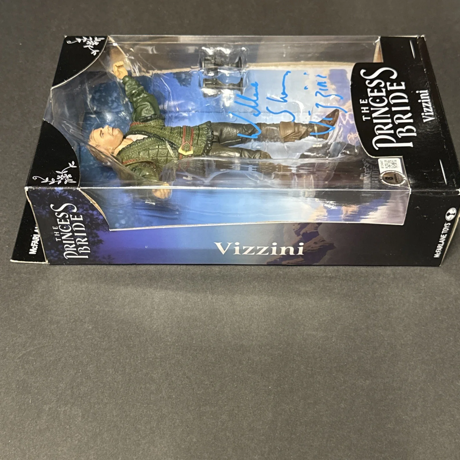 Wallace Shawn Signed The Princess Bride Vizzini McFarlane Figure Toy Beckett BAS, изображение 3