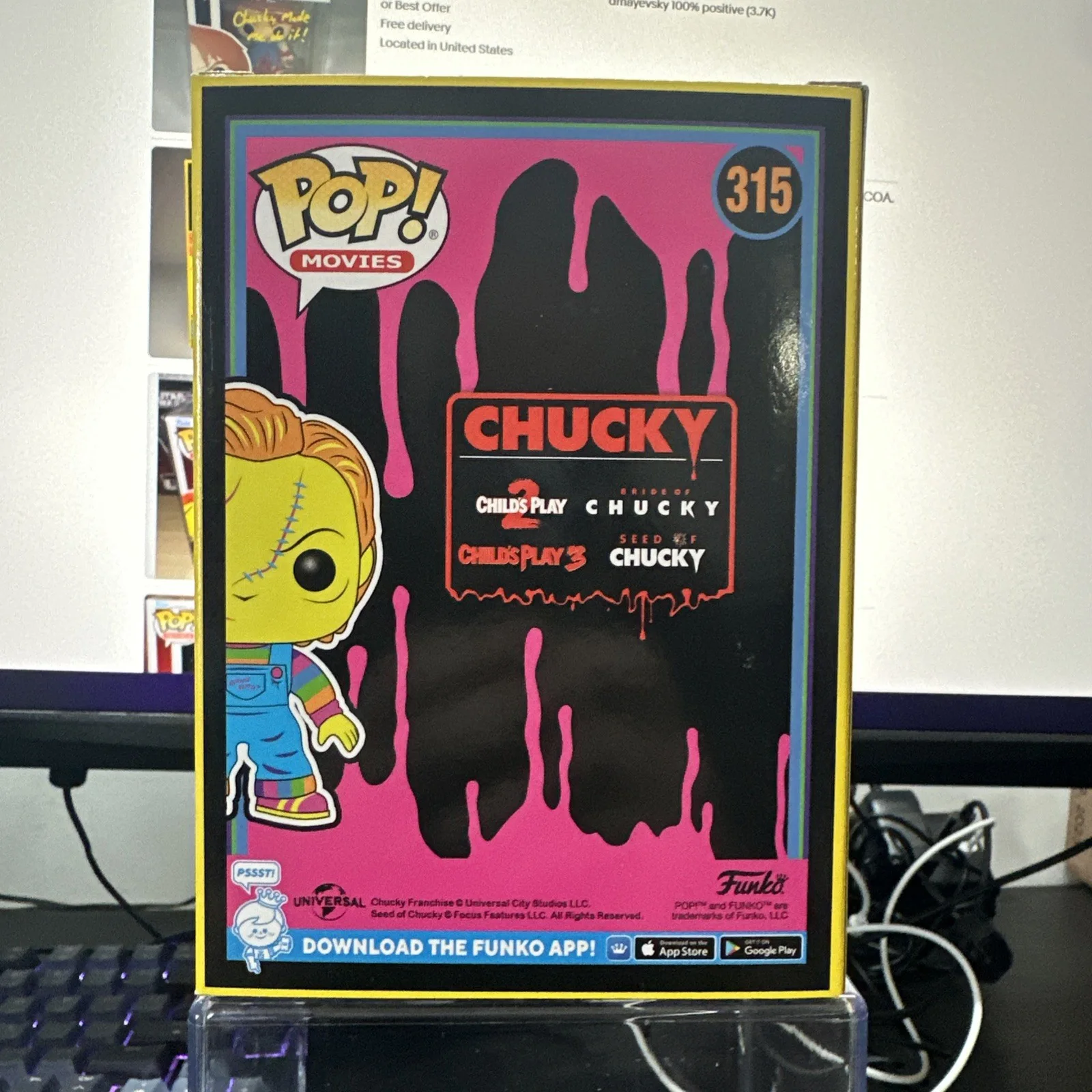 Alex Vincent Signed "Bride of Chucky" #315 Chucky Funko Pop! Inscribed "Andy" PA, изображение 3
