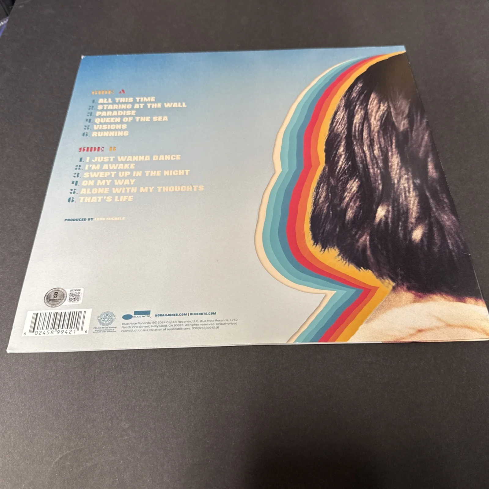 Norah Jones Signed Visions Vinyl Record Beckett BAS, image 2
