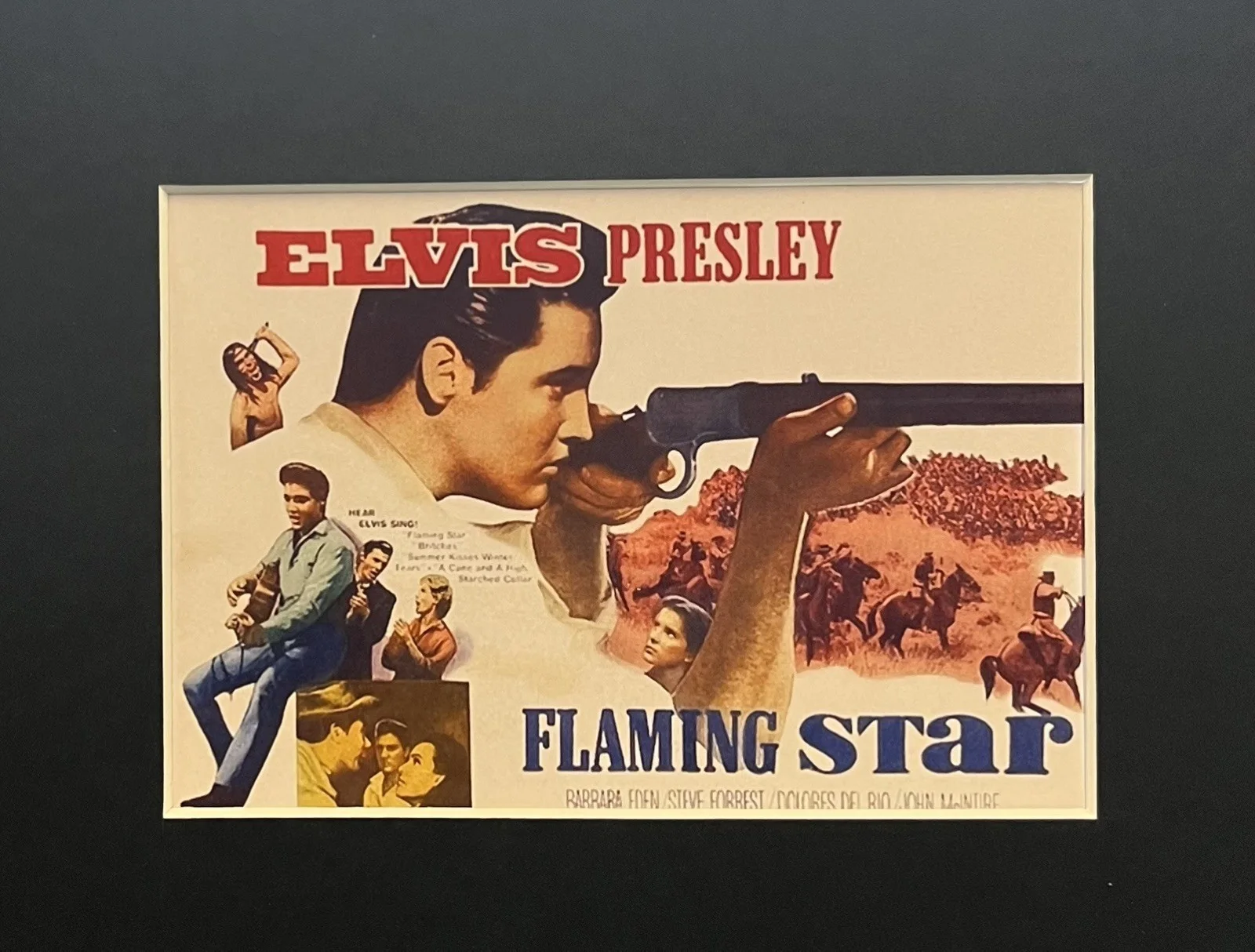 FLAMING STAR . Elvis Presley. 35mm Film Cell Mounted Display, image 2