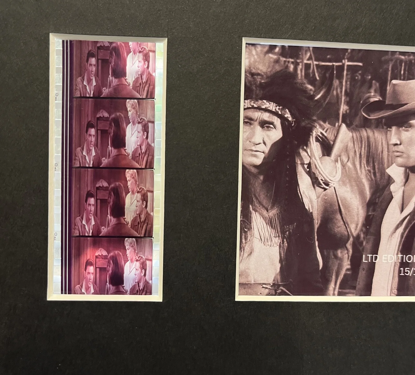 FLAMING STAR . Elvis Presley. 35mm Film Cell Mounted Display, image 3