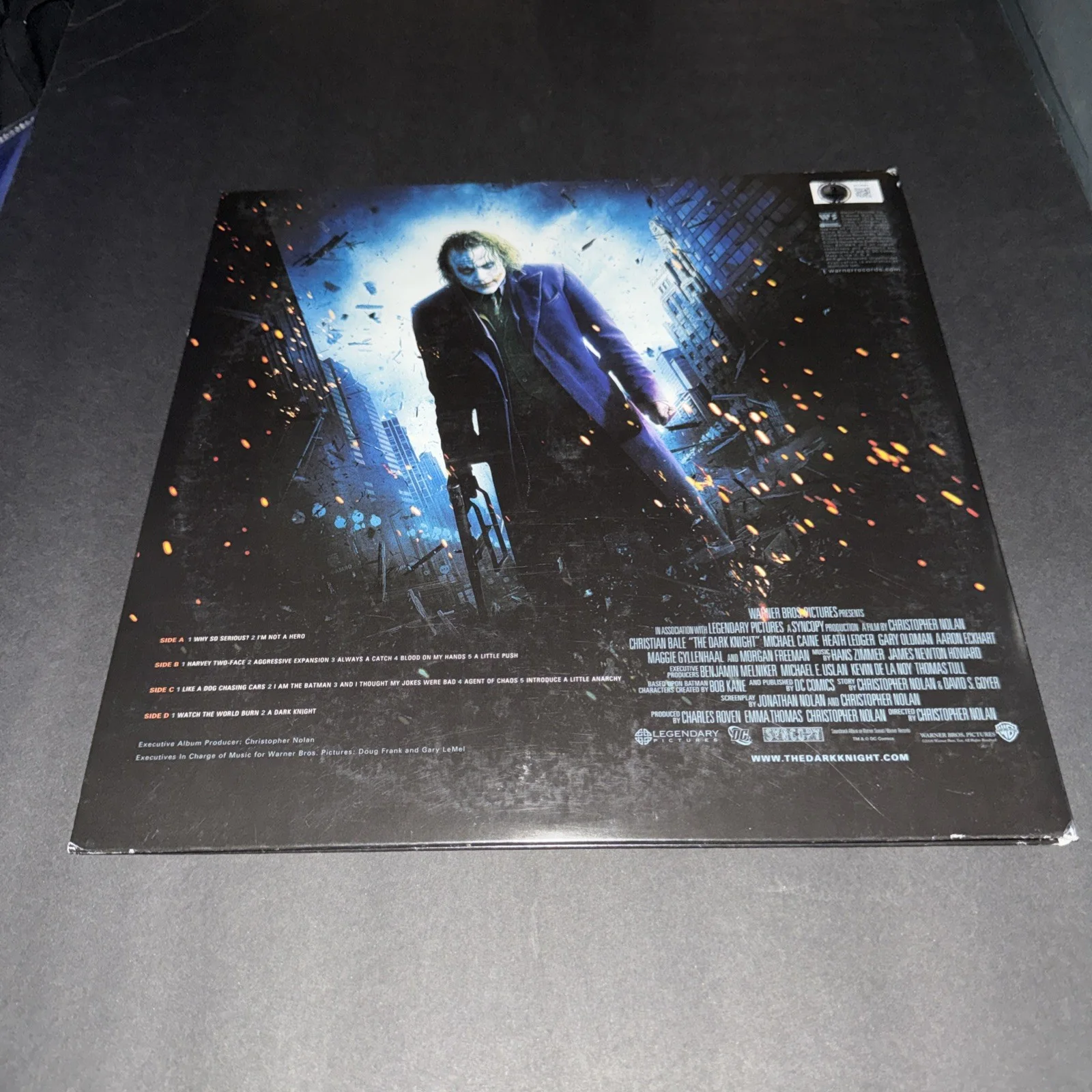Hans Zimmer Signed Dark Knight Composer Soundtrack Vinyl Record Beckett BAS B, изображение 3