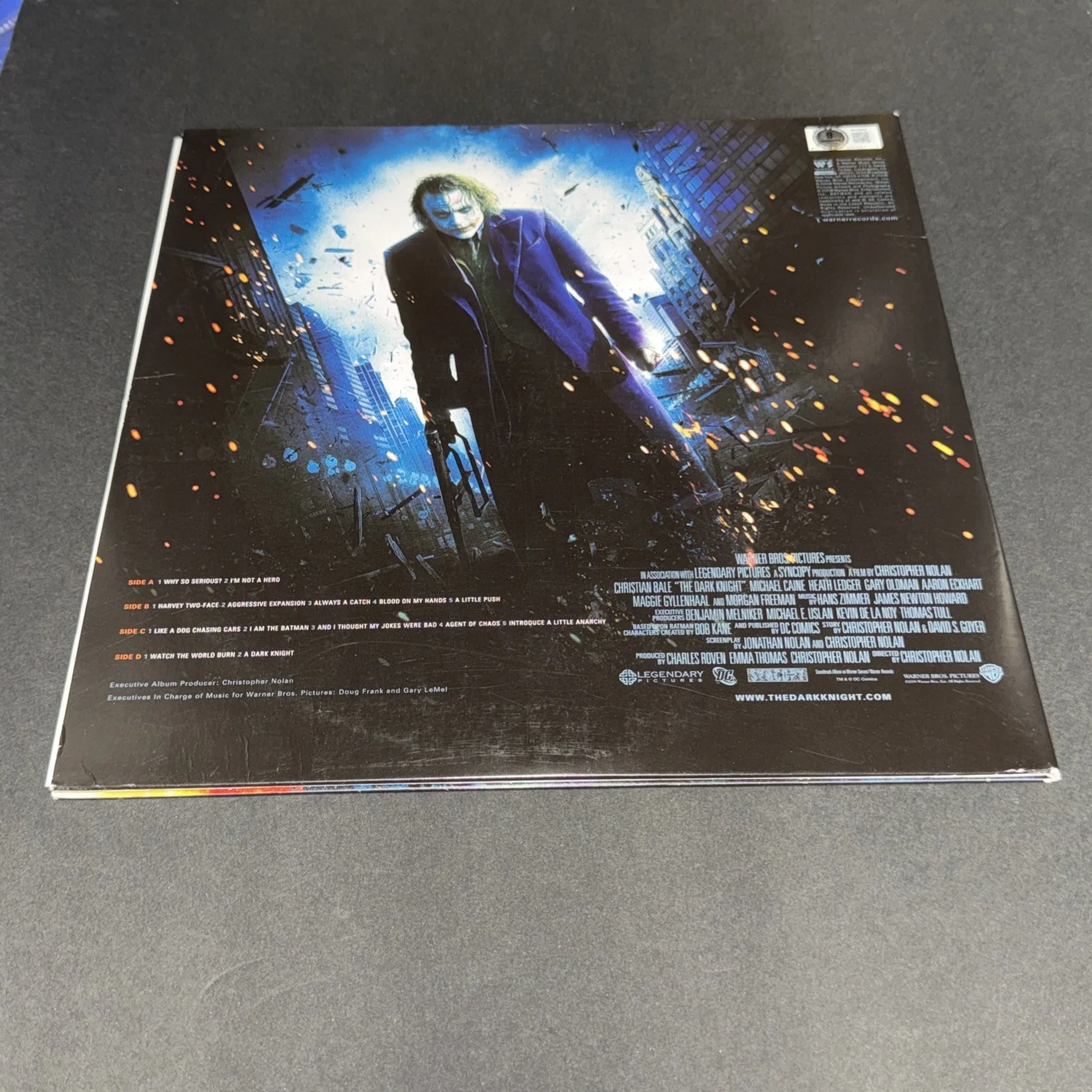 Hans Zimmer Signed Dark Knight Composer Soundtrack Vinyl Record Beckett BAS, изображение 2