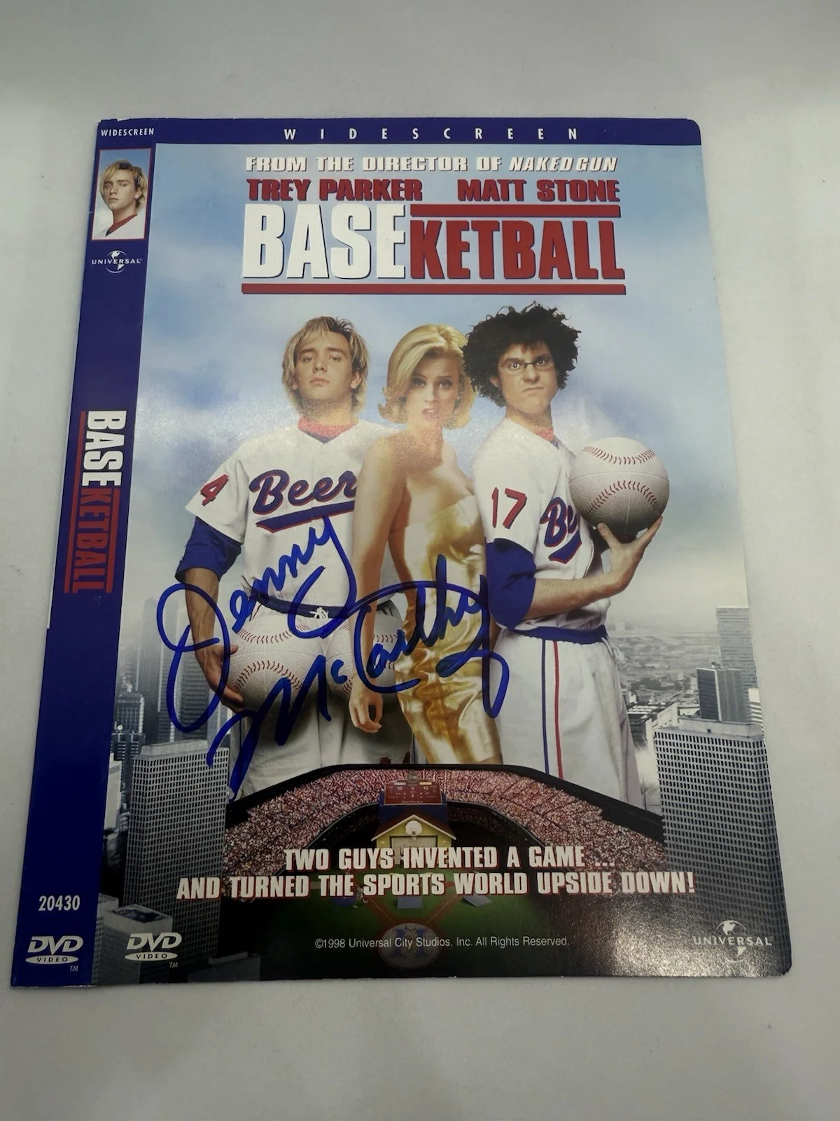 Jenny McCarthy Signed DVD Cover Baseketball Autographed, image 2