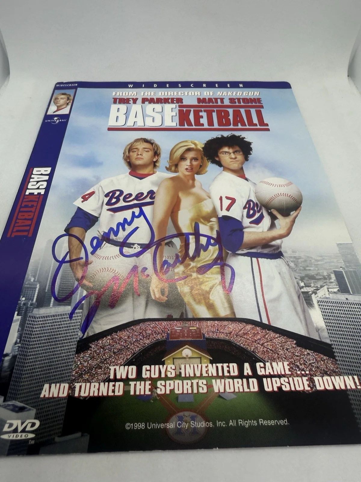 Jenny McCarthy Signed DVD Cover Baseketball Autographed, image 5
