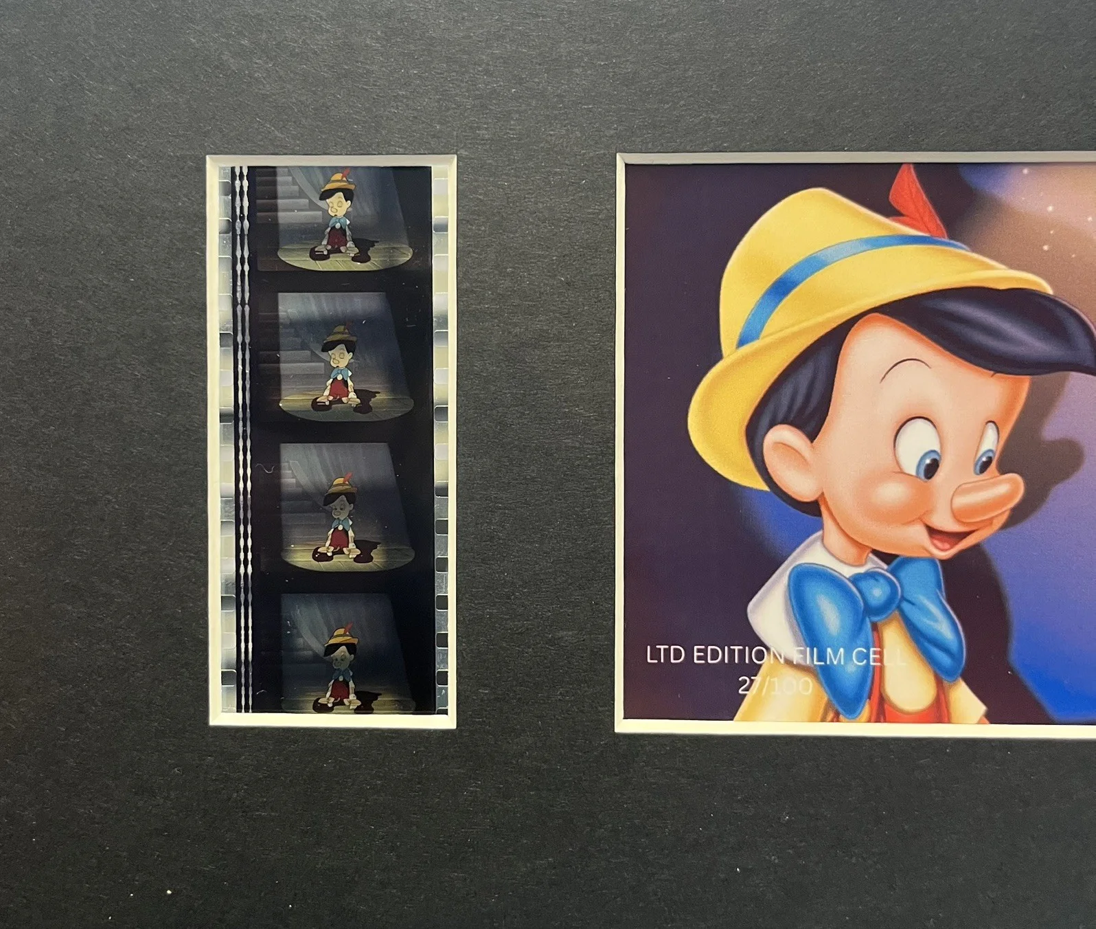 PINOCCHIO. 35mm Film Cell Mounted Display, image 3