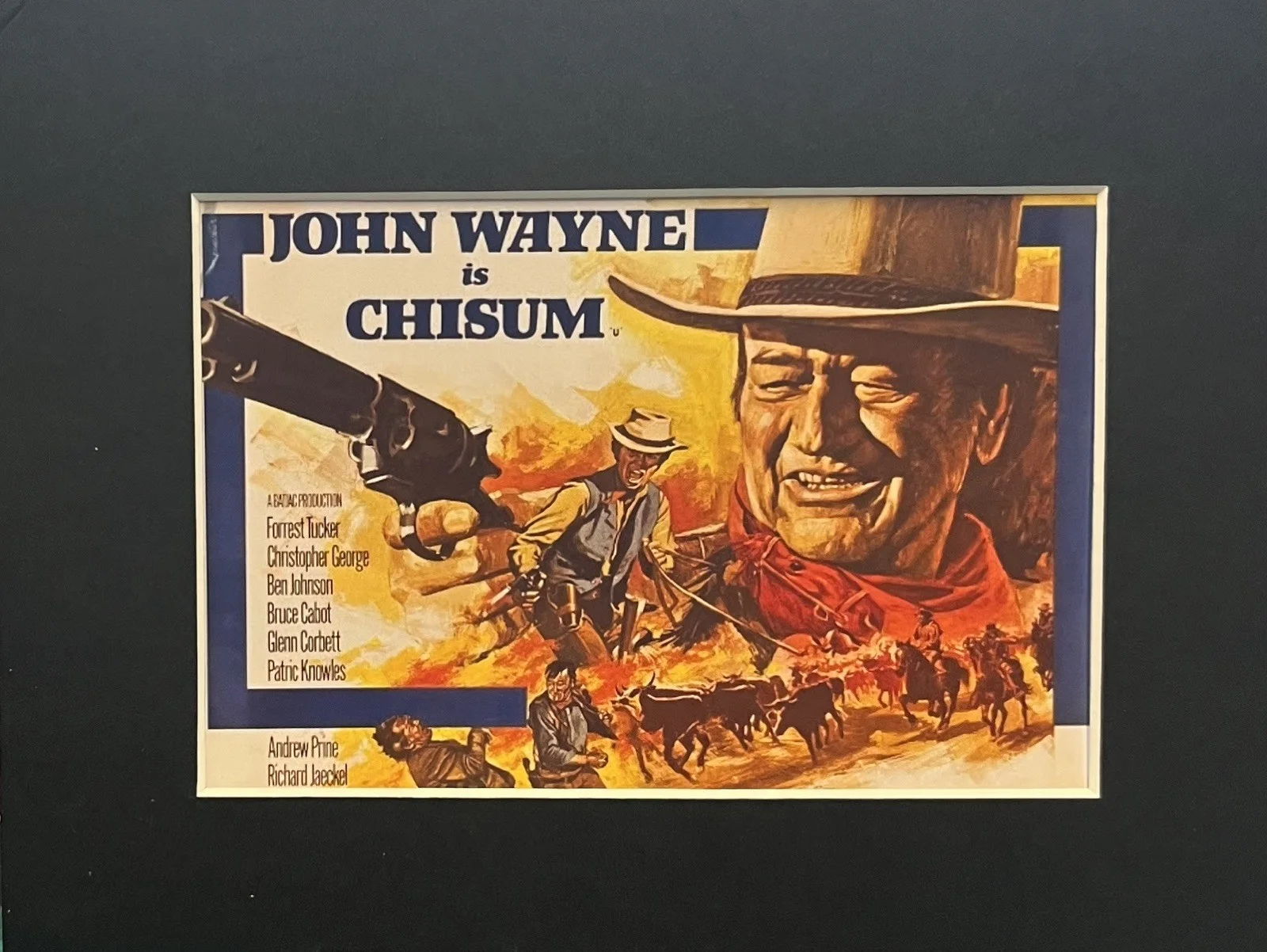 CHISUM. John Wayne. 35mm Film Cell Mounted Display, image 2