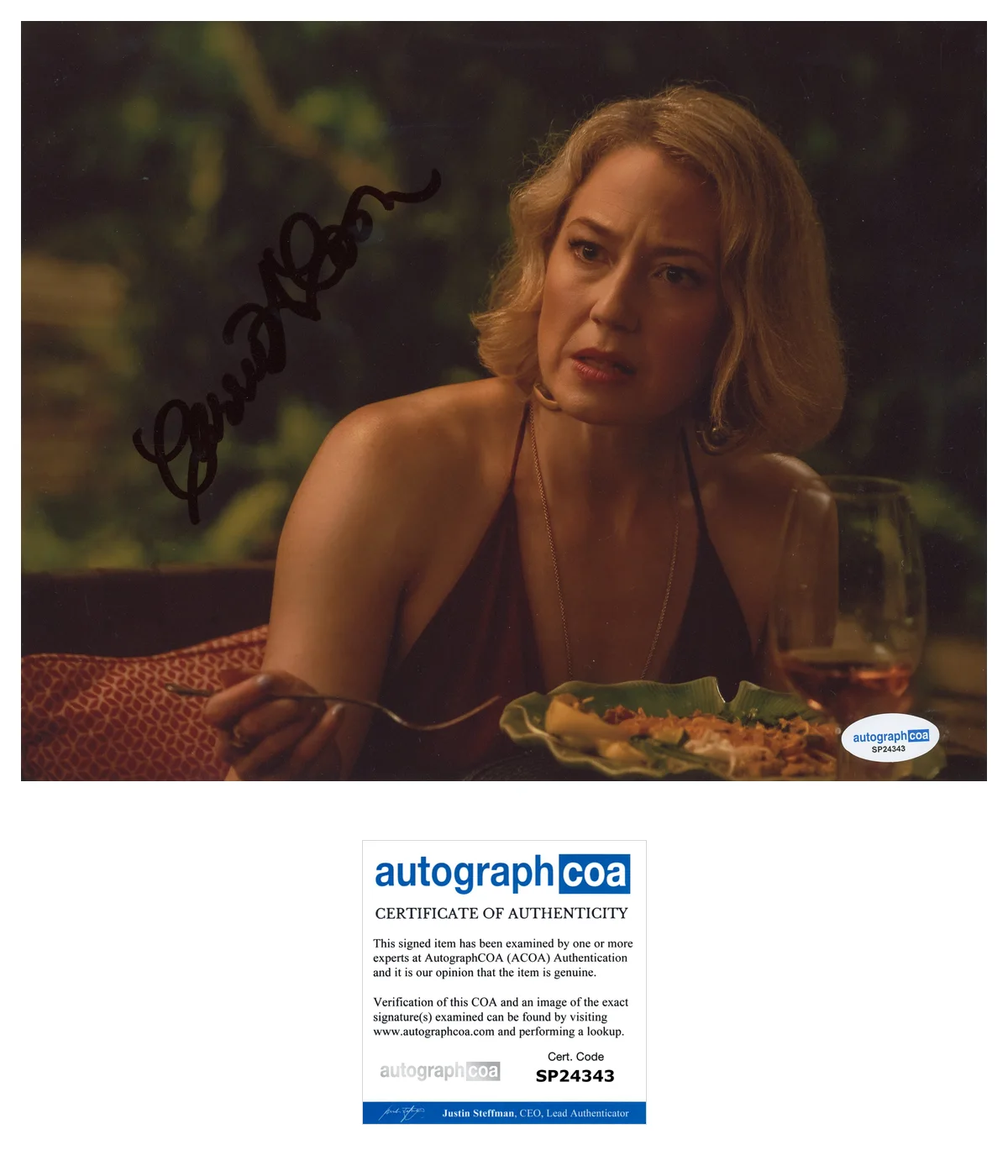 Carrie Coon — Carrie Coon Signed Autographed THE WHITE LOTUS 8x10 Photo EXACT Proof ACOA D