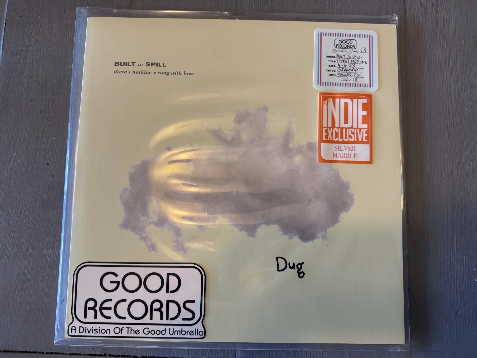 (SIGNED) BUILT TO SPILL THERES NOTHING WRONG AND WHEN THE WIND VINYL FREE SHIP, image 2