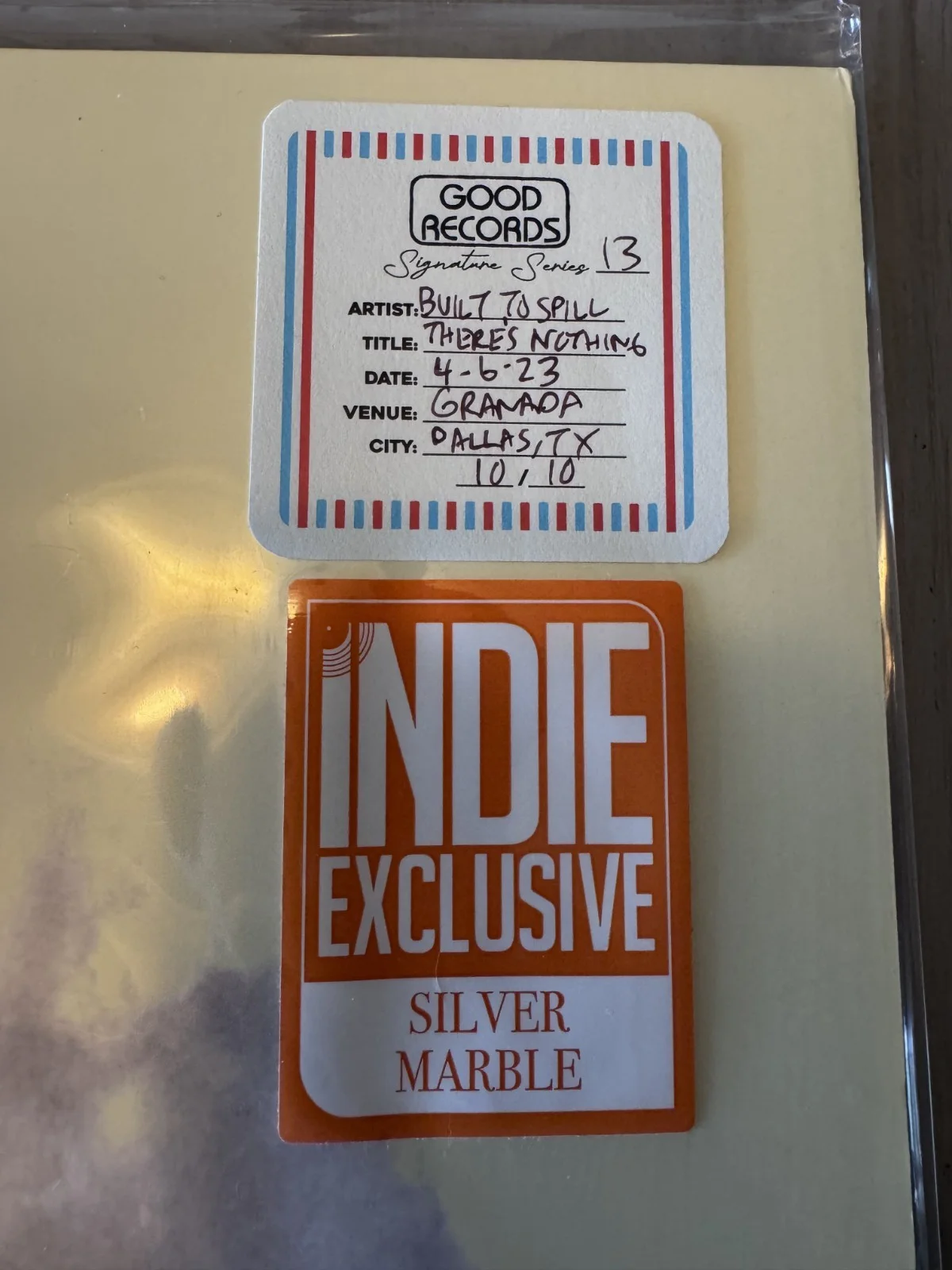 (SIGNED) BUILT TO SPILL THERES NOTHING WRONG AND WHEN THE WIND VINYL FREE SHIP, image 4