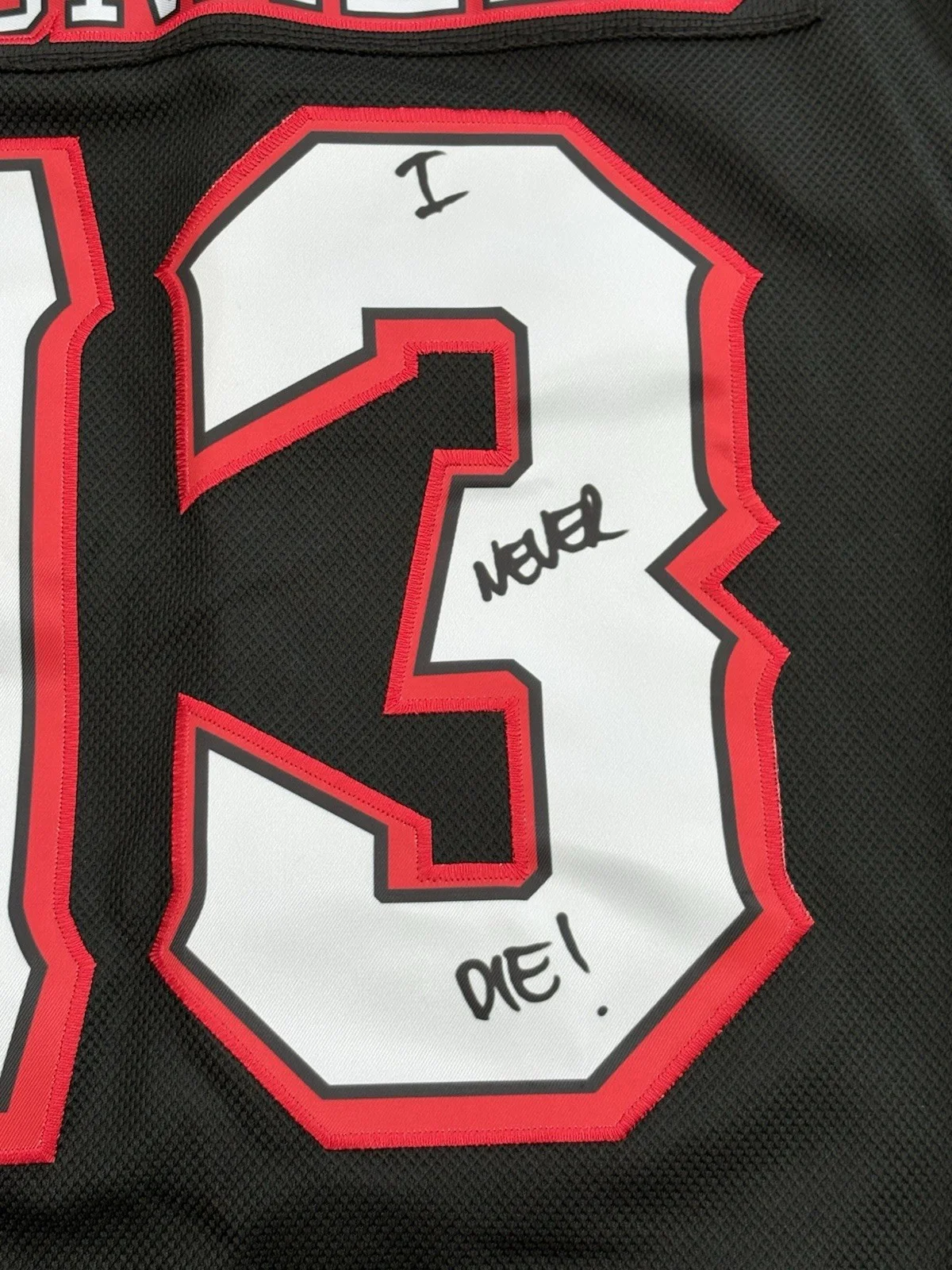 Jason Voorhees Friday the 13th Hockey Jersey - "I Never Die!" - Size M -Stitched, изображение 5
