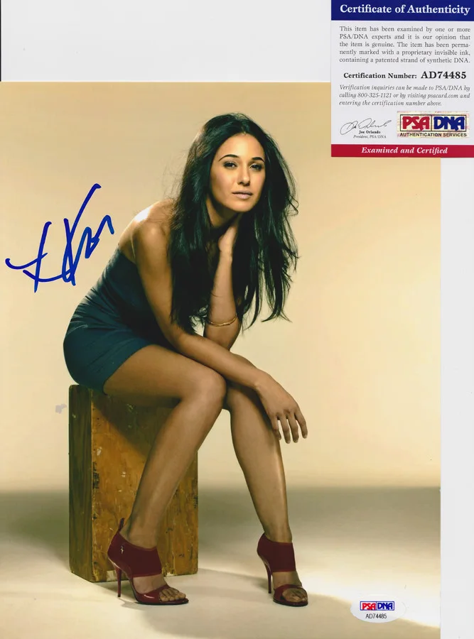 Emmanuelle Chriqui — Emmanuelle Chriqui Entourage Signed Autograph 8x10 Photo PSA/DNA COA #1