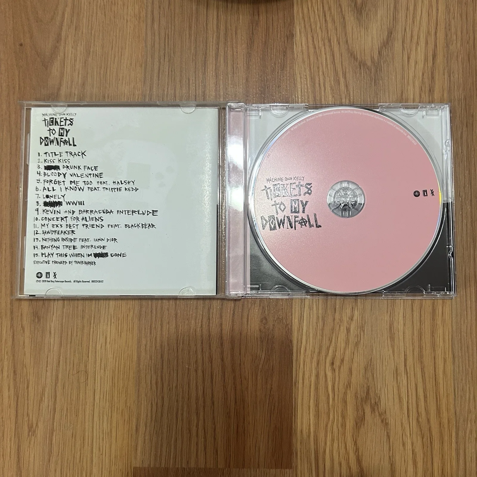 Machine Gun Kelly Signed Tickets To My Downfall Booklet CD Autograph MGK, image 4