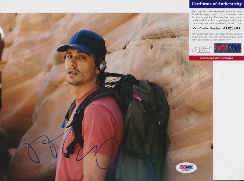 James Franco — James Franco 127 Hours Signed Autograph 8x10 Photo PSA/DNA COA #2