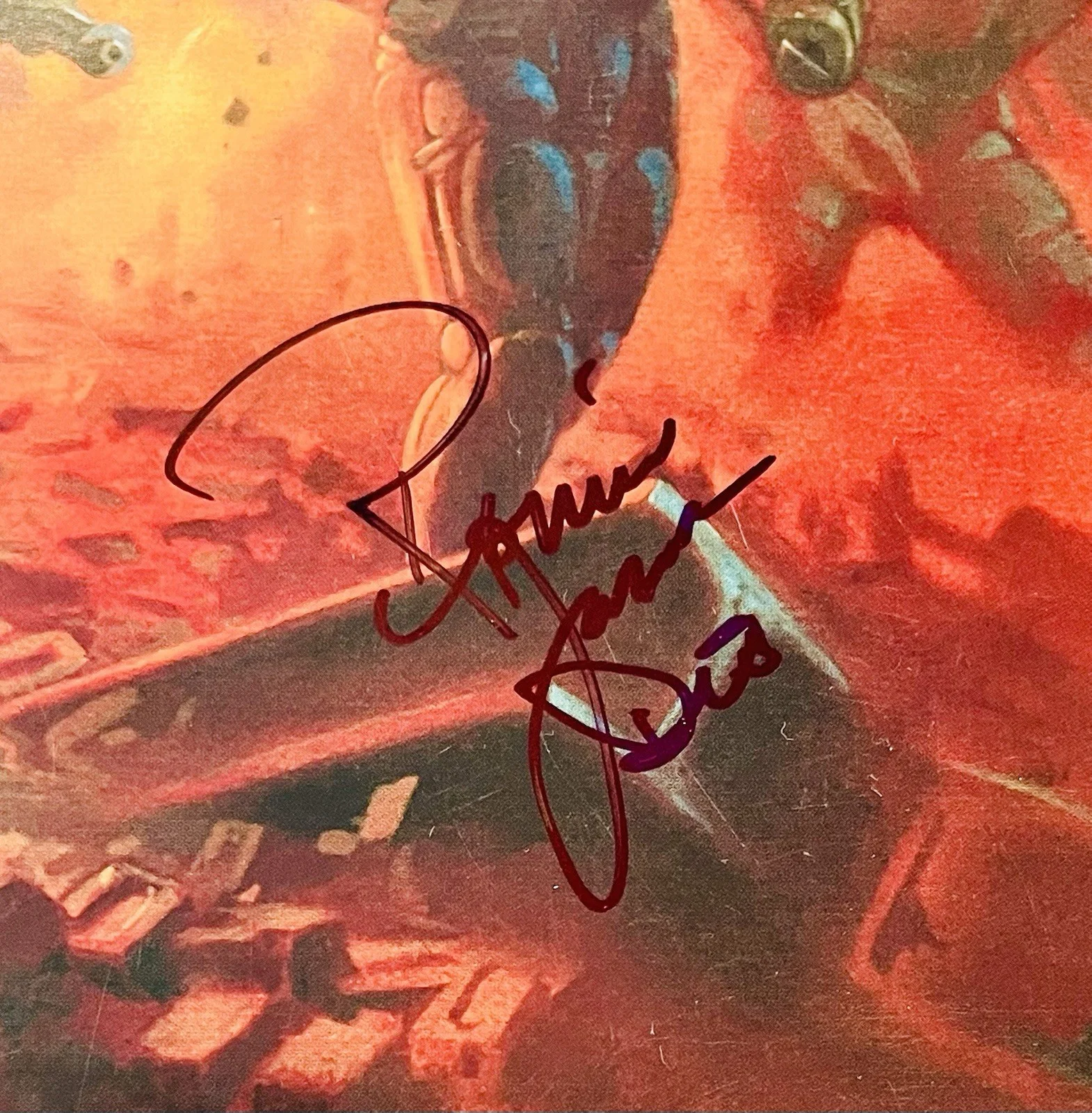 Ronnie James Dio Signed 1996 Flat Nice Autograph JSA Authenticated RIP 2010, image 2