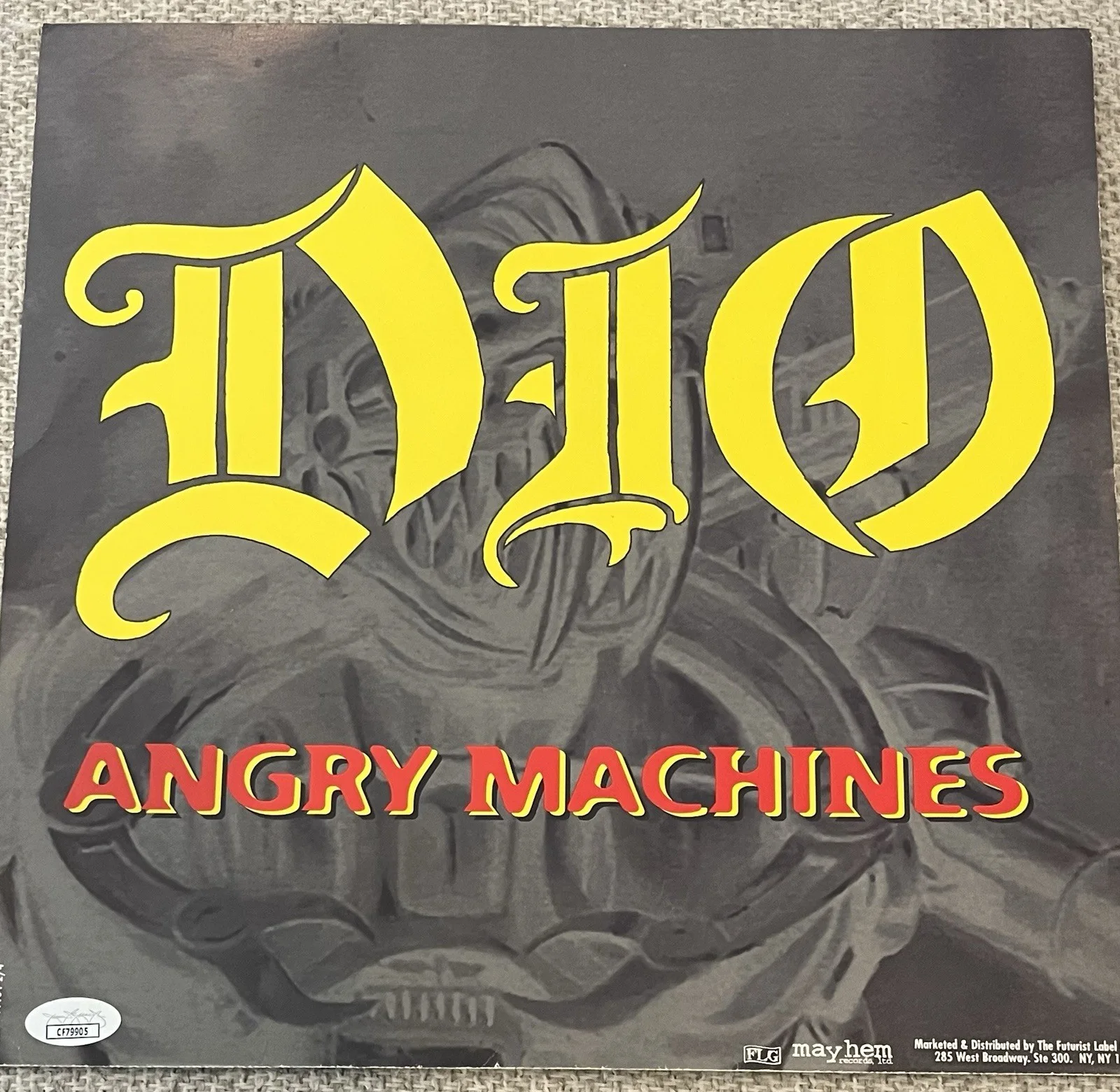 Ronnie James Dio Signed 1996 Flat Nice Autograph JSA Authenticated RIP 2010, image 3