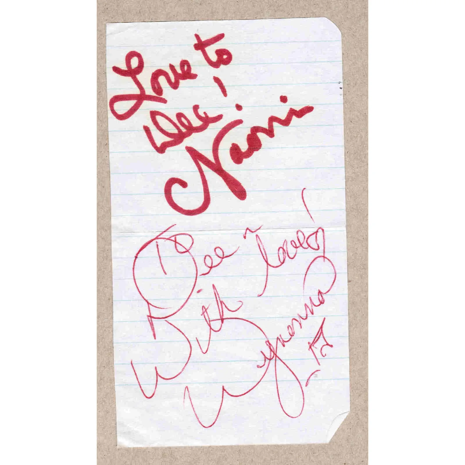 1986 Naomi/ Wynonna Judd Signed Autograph w/Fan Taken 3.5 x 3.5 OOAK Photo Judds, изображение 3