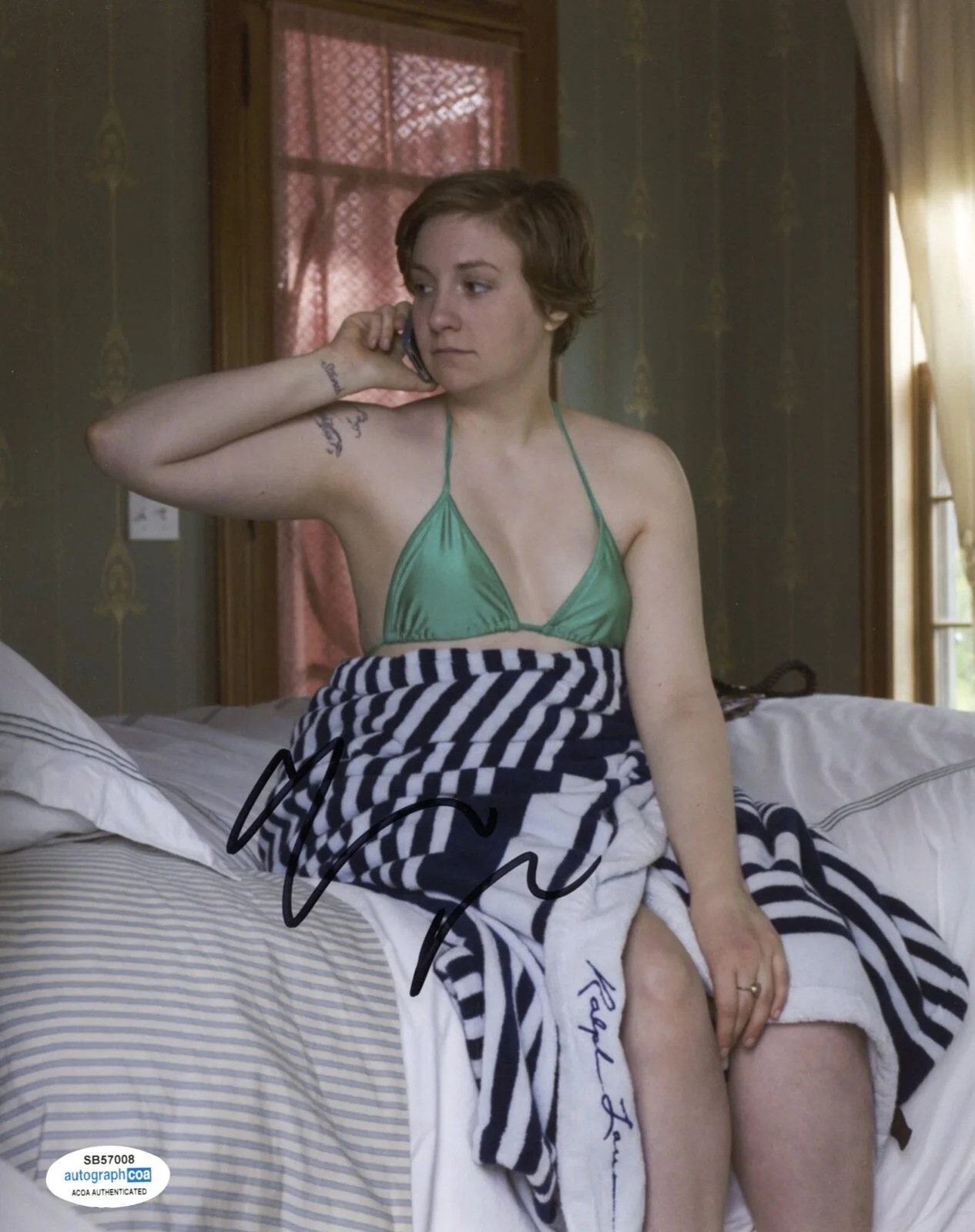LENA DUNHAM — Lena Dunham signed "GIRLS" 8x10 Photo EXACT PROOF a AUTOGRAPHED Hannah ACOA COA, изображение 4
