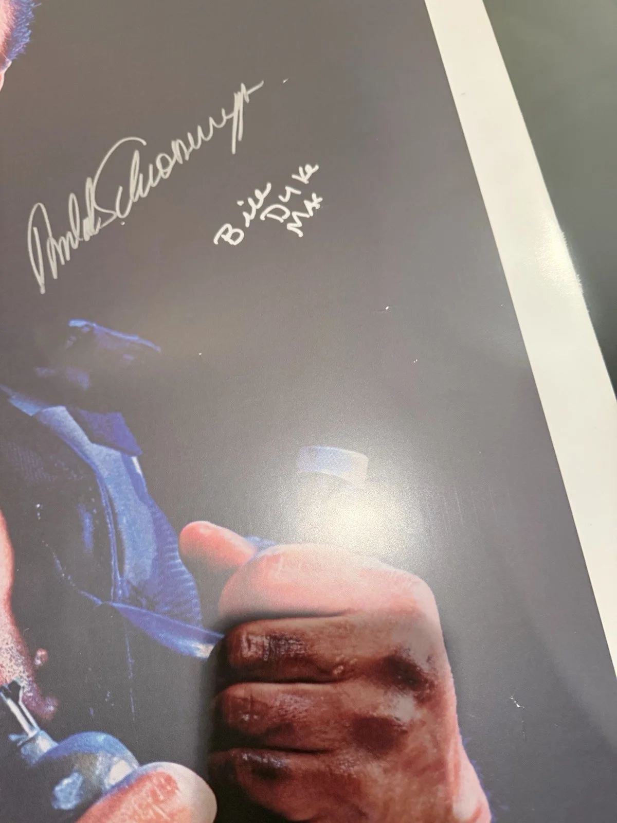 RARE! Commando Cast Signed Poster X5 Arnold Schwarzenegger Linen Backed Becket, image 3