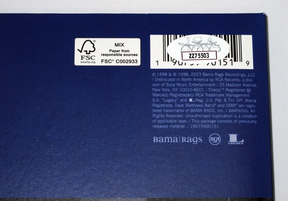 Dave Matthews — DAVE MATTHEWS signed DMB "BEFORE CROWDED STREETS" Vinyl Album EXT PROOF Band JSA, image 3