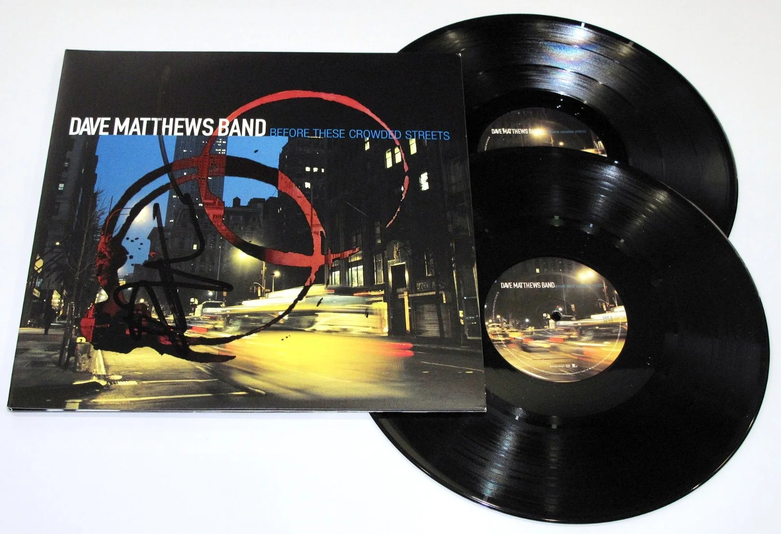 Dave Matthews — DAVE MATTHEWS signed DMB "BEFORE CROWDED STREETS" Vinyl Album EXT PROOF Band JSA, image 5