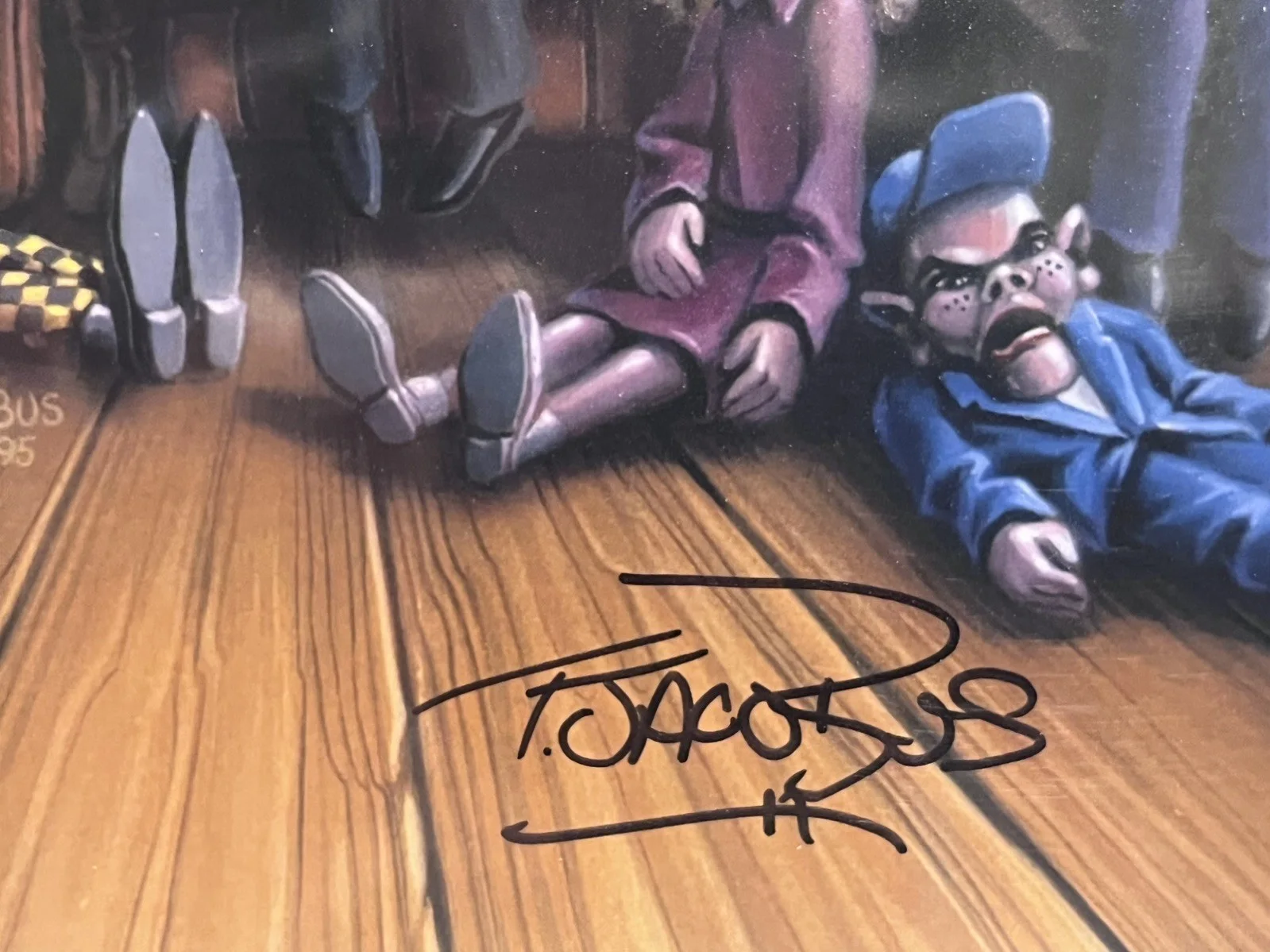 Tim Jacobus Goosebumps Book Cover Illustrator Hand Signed 8x10 Photo, изображение 2