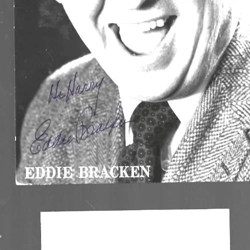 original Hand signed autograph 4 x 6 photo by Eddie Bracken, изображение 2