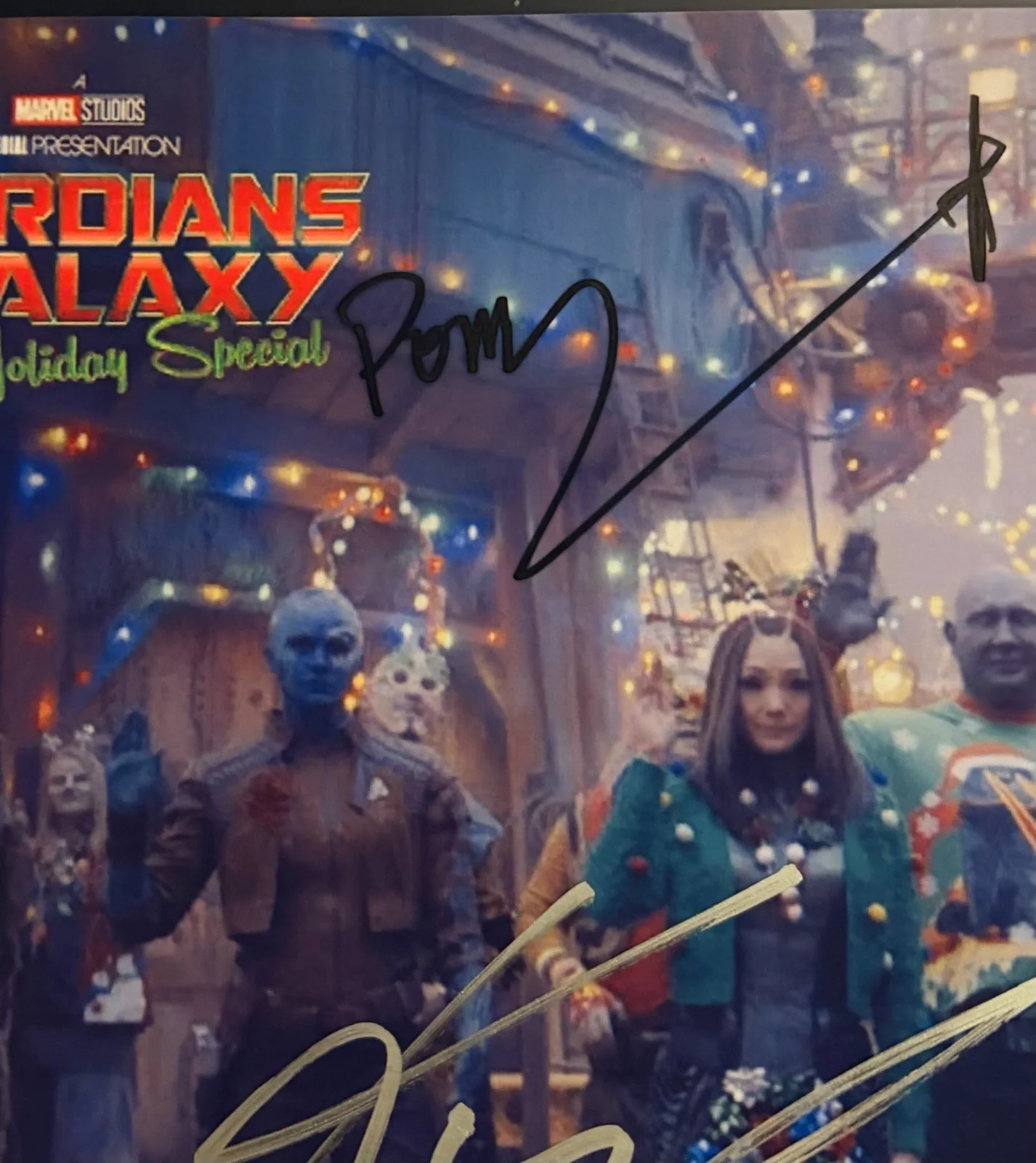 Cast — Guardians of the Galaxy Cast Signed 8x11 Photo + COA, image 4