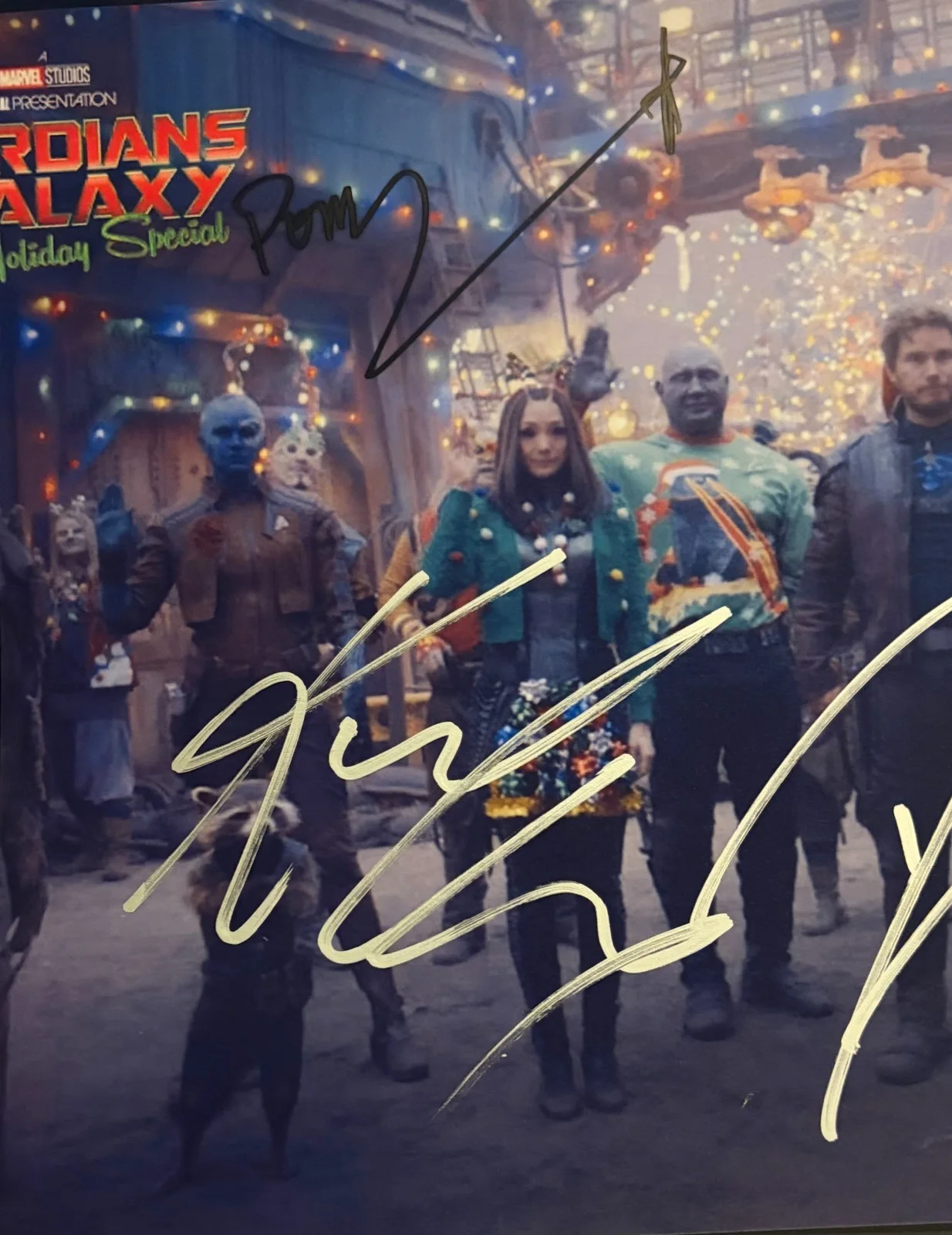 Cast — Guardians of the Galaxy Cast Signed 8x11 Photo + COA, image 5