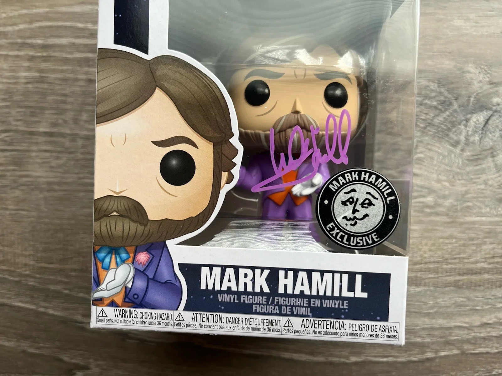 Mark Hamill — Mark Hamill Signed Exclusive Funko Pop OPX #28 Luke Skywalker Joker Official Pix, изображение 3