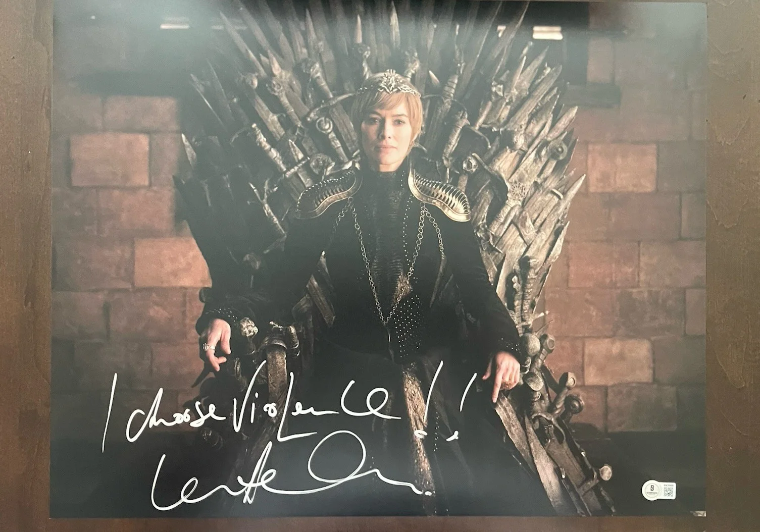 Lena Headey — Lena Headey Cersei Lannister Game of Thrones Signed Auto 16x20 PHOTO Beckett BAS, image 2