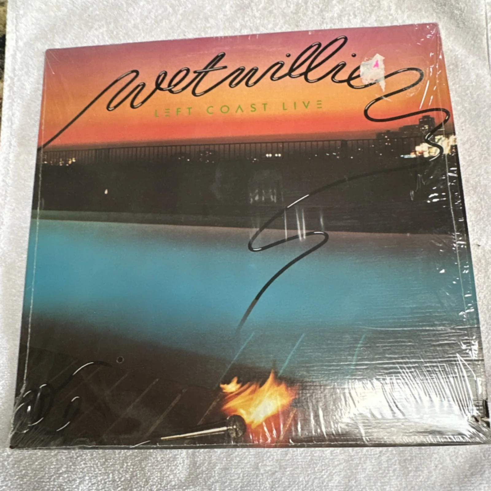 Wet Willie Left Coast Live Original Signed Music Vinyl Record Autographed, изображение 2