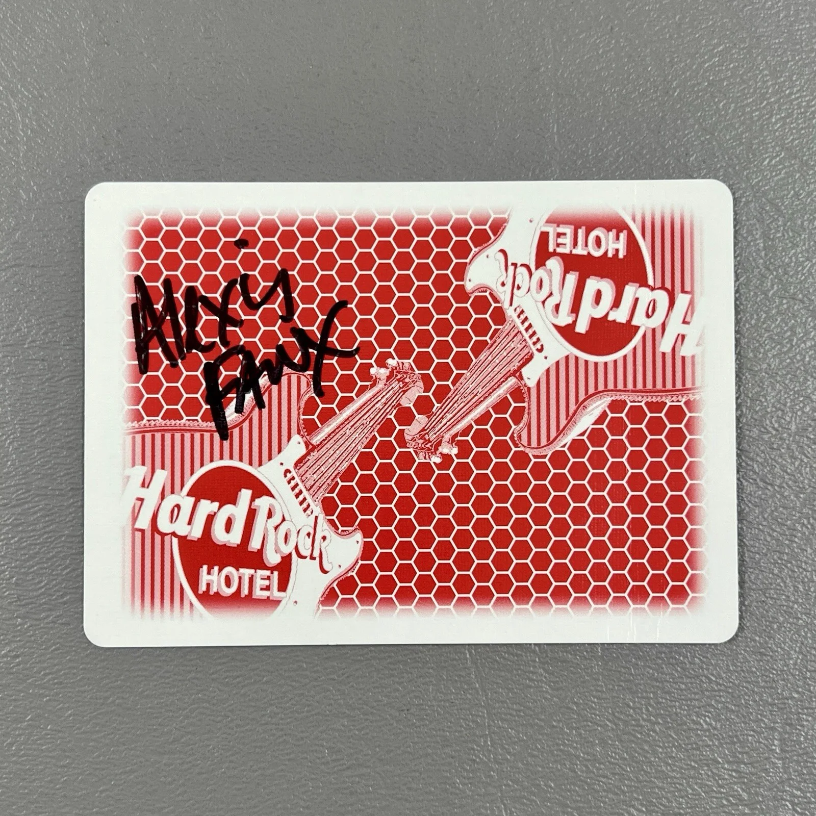 Alexis Fawx — Alexis Fawx Adult Film Star SIGNED Hard Rock Casino Las Vegas Playing Card COA